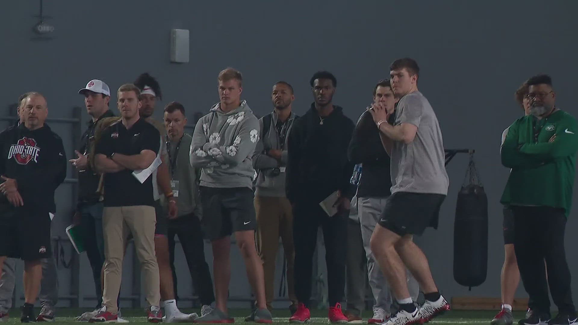 Ohio State football players who have entered the NFL Draft had the chance to show their skills ahead of the draft on April 25.