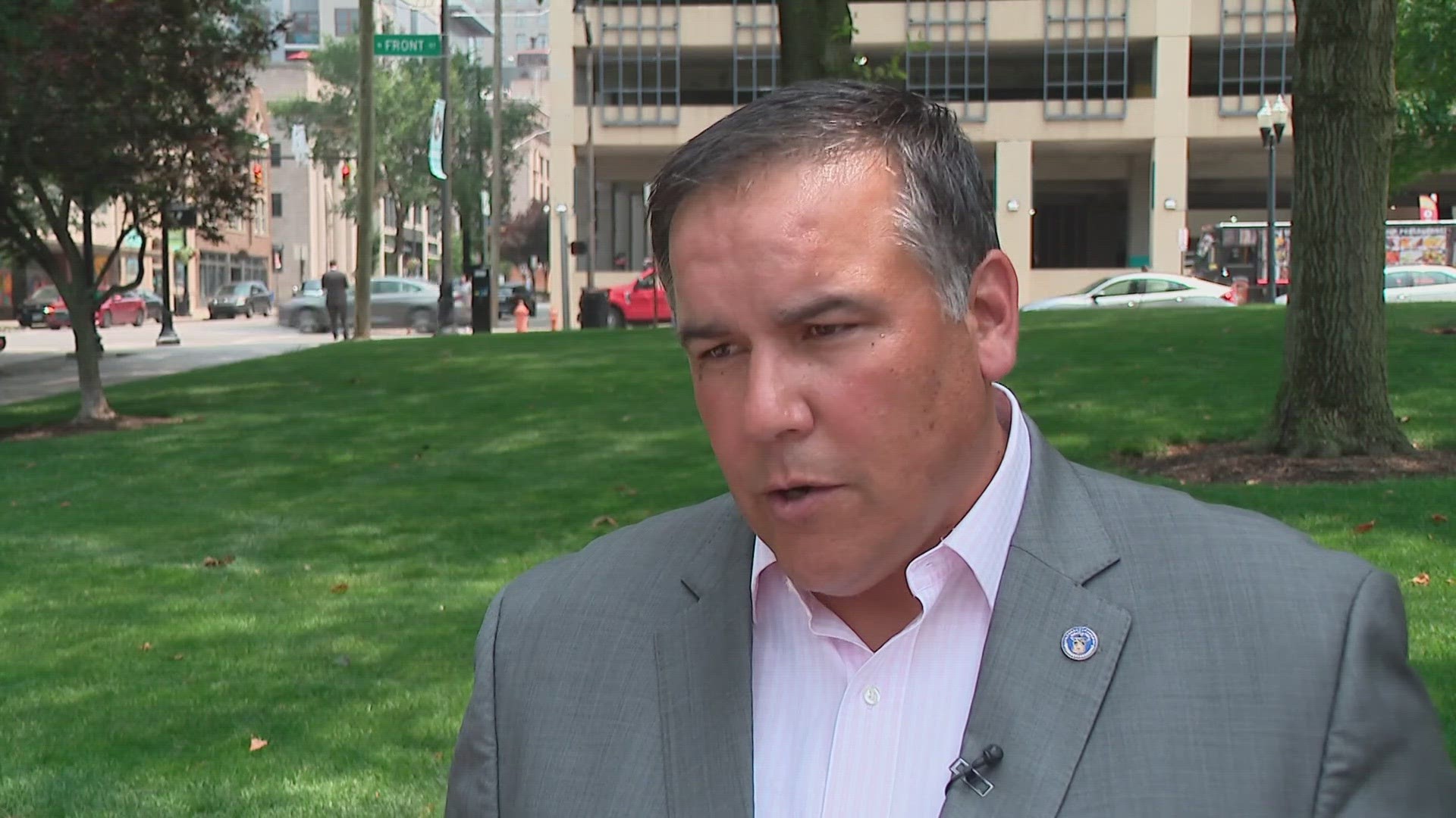 Columbus Mayor Andrew Ginther is asking for the community's help after two separate shootings at two different apartment complexes.