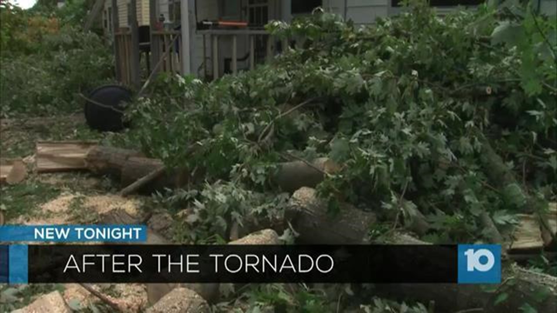 Families dealing with aftermath from tornado