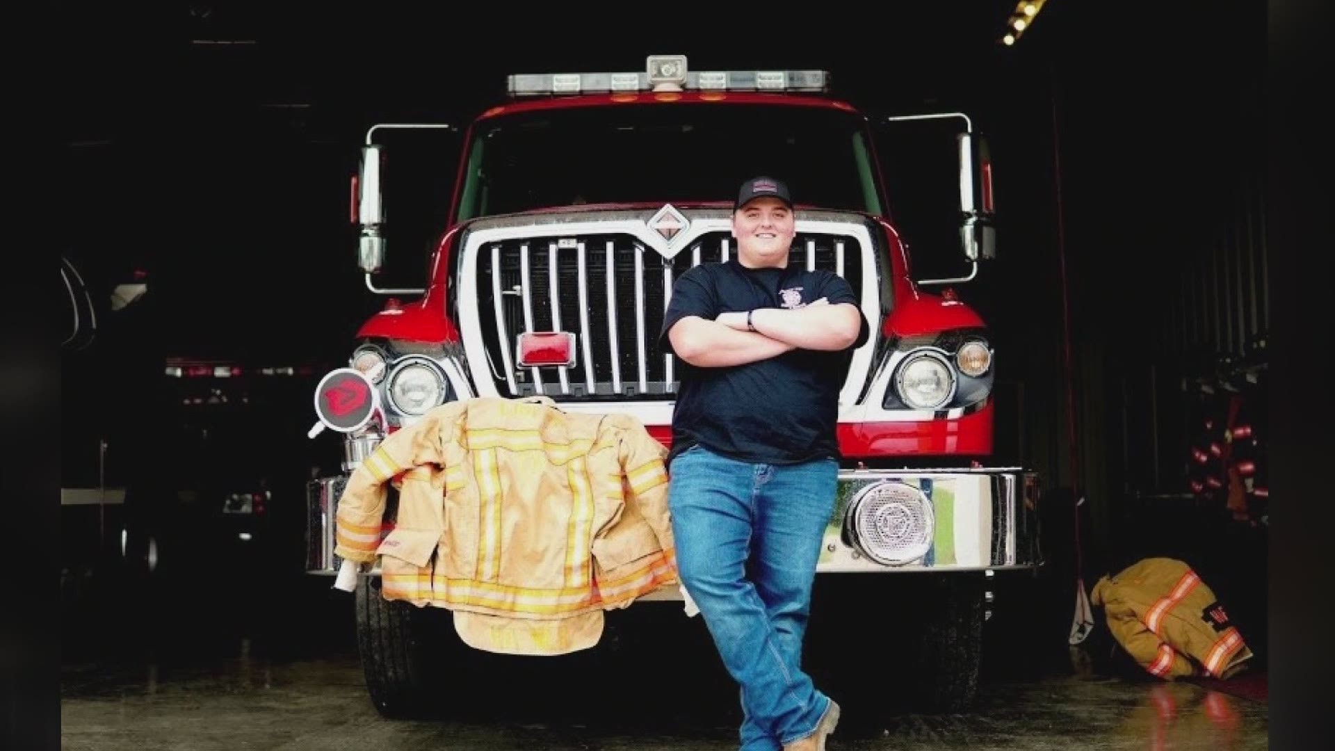 Michael also serves as a volunteer firefighter.