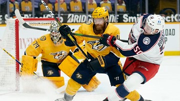 Saros stops 28 and Predators defeat Blue Jackets 3-1