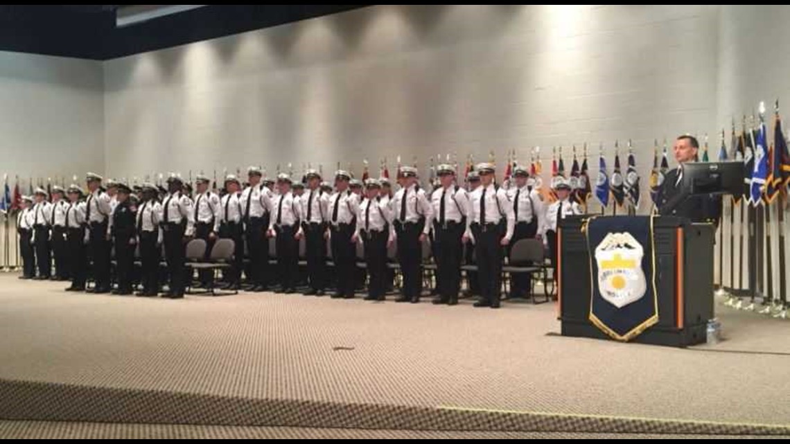 Columbus graduates new police recruits as violence continues