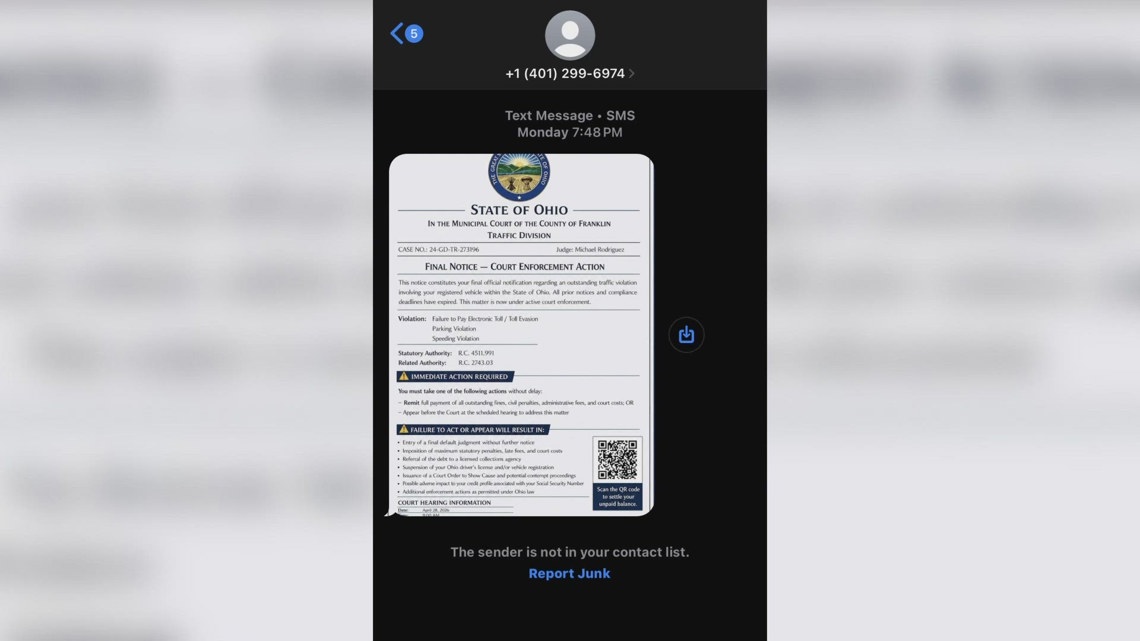 The CEO of the Better Business Bureau of Ohio urges residents to not follow any links or scan QR codes.