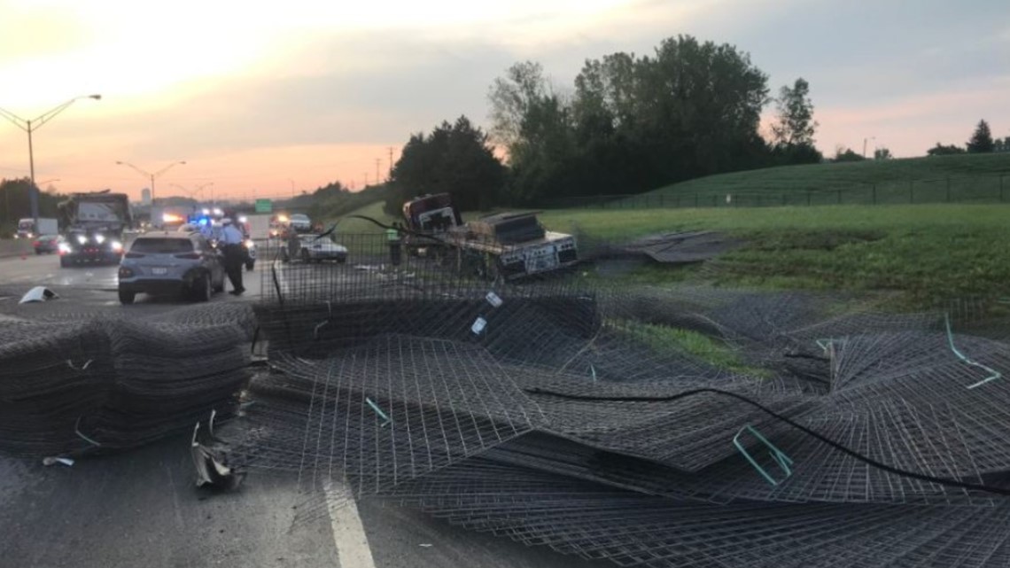 I-70 Eastbound reopens following crash involving semi-truck in west