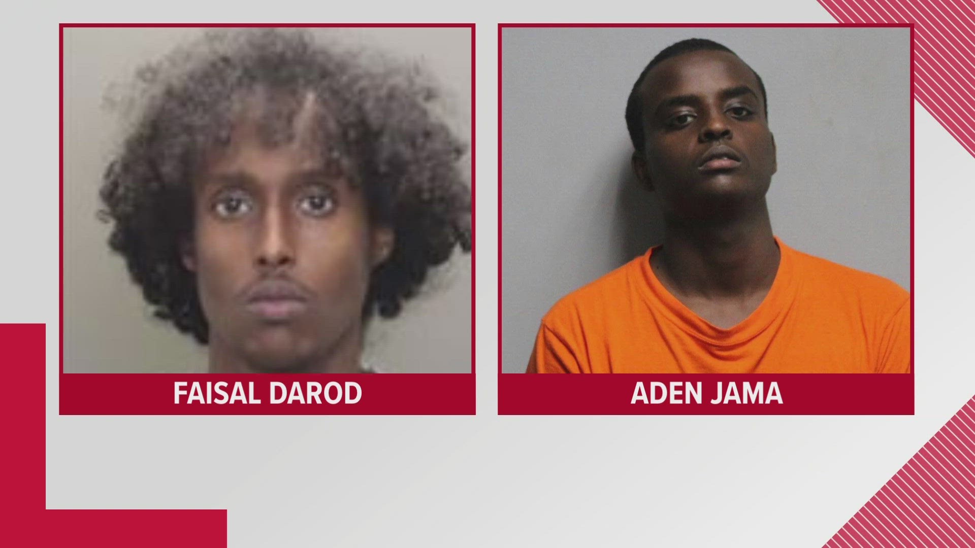 Faisal Darod and Aden Jama were each indicted on new charges on Wednesday.