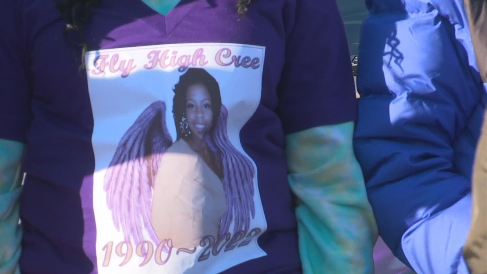 The body of Creeshawna Jordan, 31, was found behind a dumpster in east Columbus near Woodland Park on Jan. 5.
