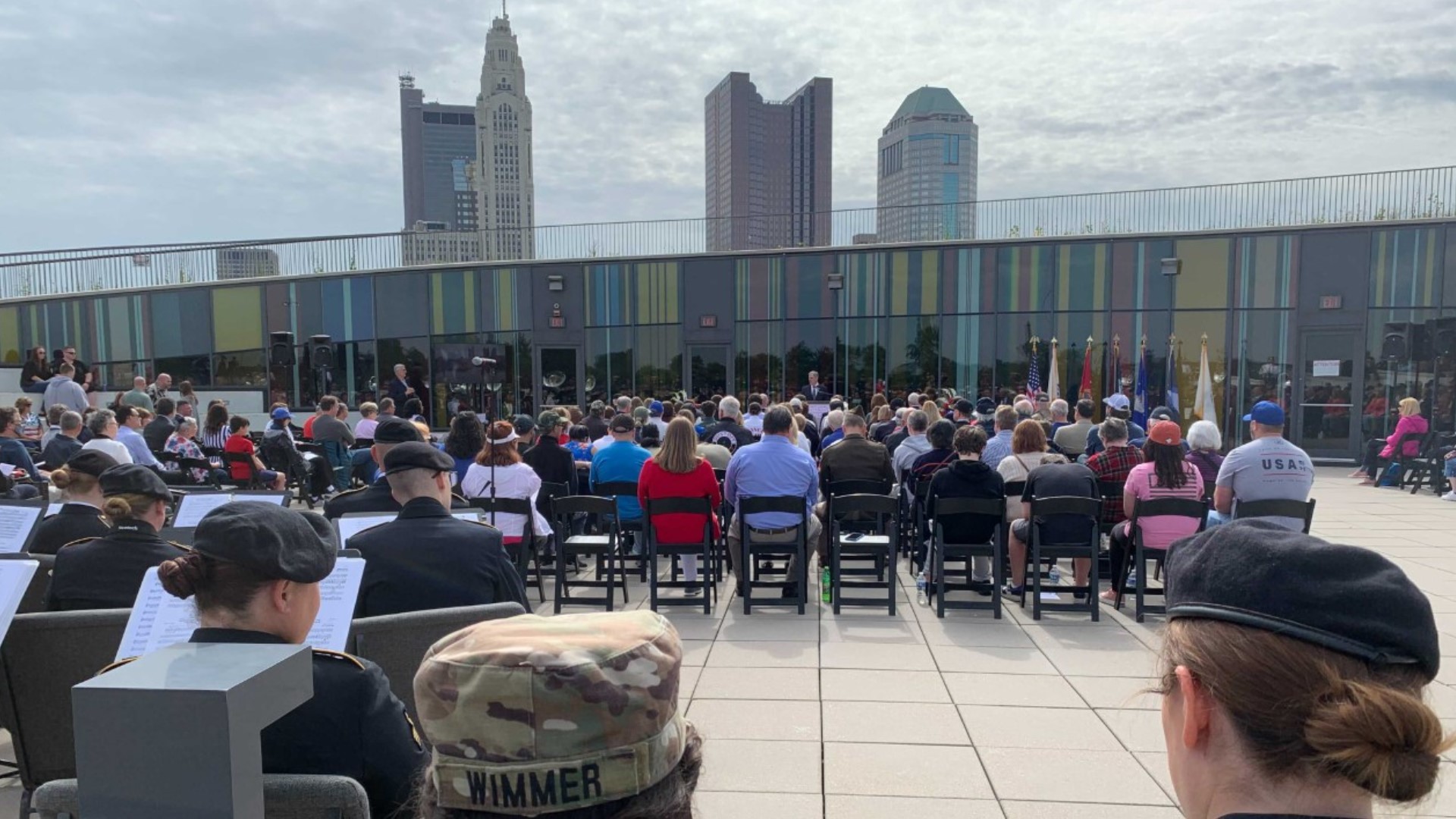 A Memorial Day ceremony at the National Veterans Memorial and Museum paid tribute to the many who gave their lives protecting the country.