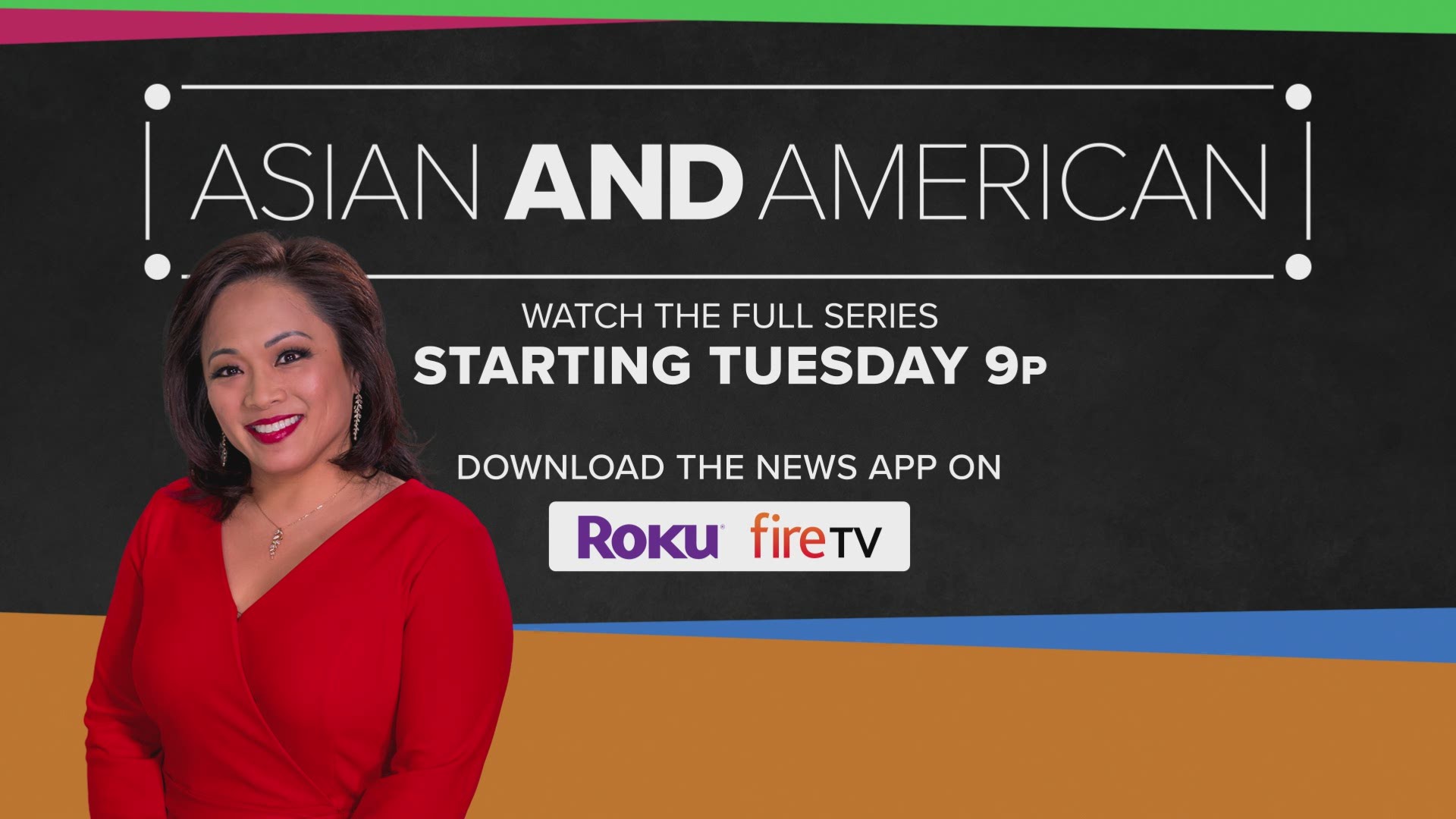 "Asian and American" premieres at 9 p.m. Tuesday on the 10TV Roku and Amazon Fire TV apps.