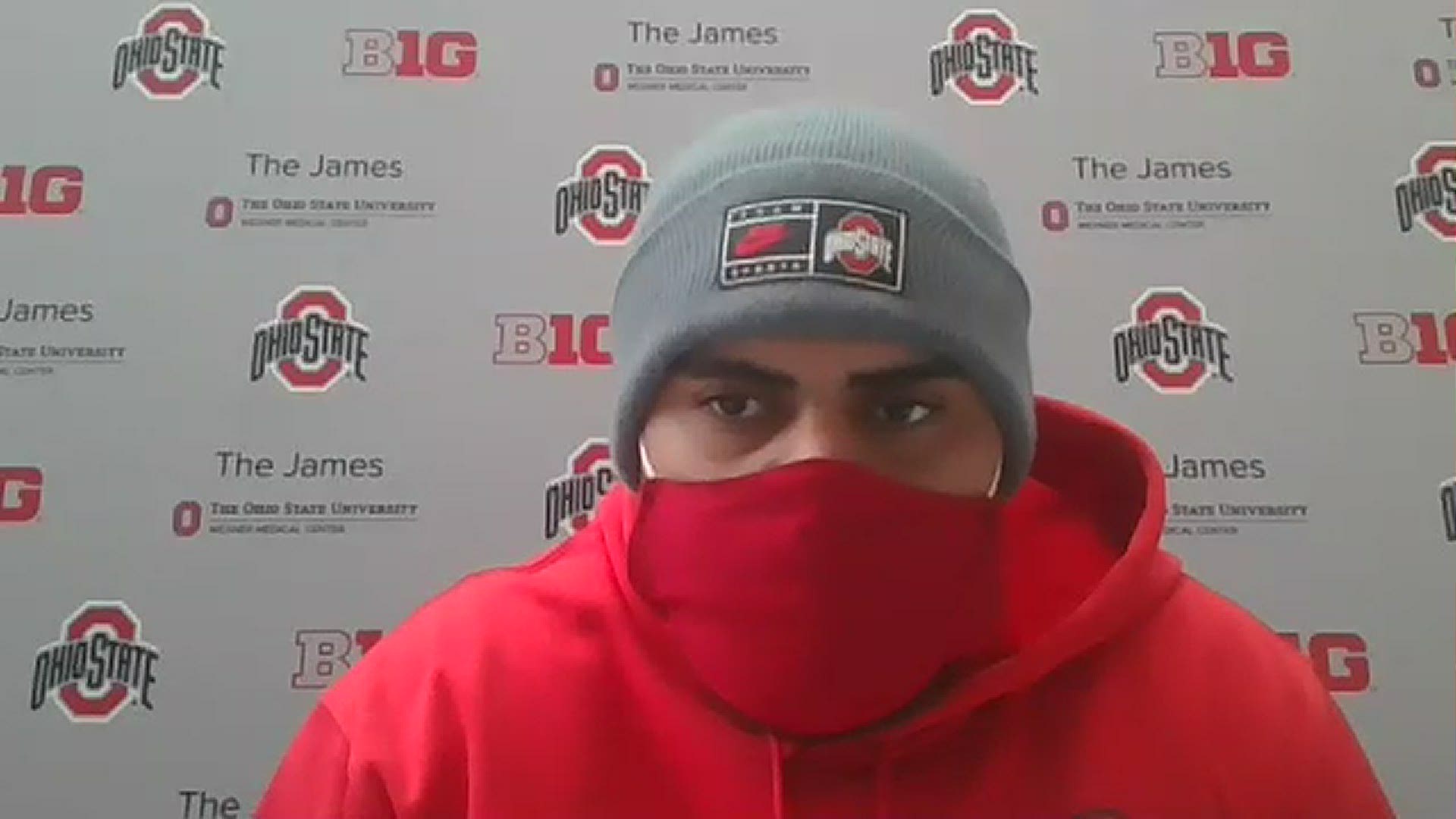 Buckeyes defensive tackle Haskell Garrett discusses the upcoming game against #18 Penn State.