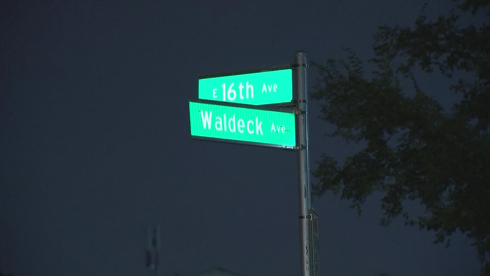 The robbery happened shortly after 1 a.m. in the area of East 16th Avenue and Waldeck Avenue, just east of Pearl Alley.