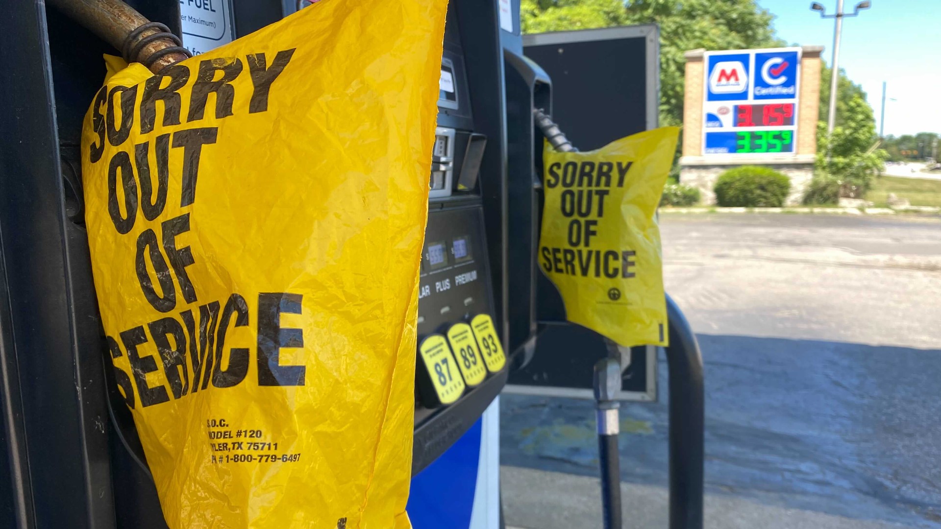 Pumps at some Columbus gas stations are closed because gas deliveries are delayed. Not because of a shortage of fuel, but because of a shortage of truck drivers.