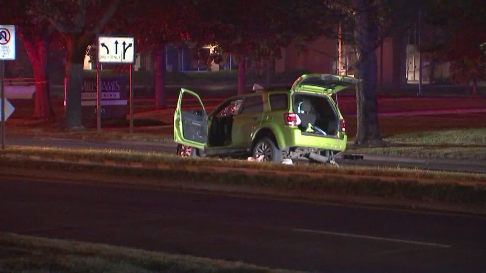 The Hilliard Division of Police said the crash happened just before 2:55 a.m. on Fishinger Road.
