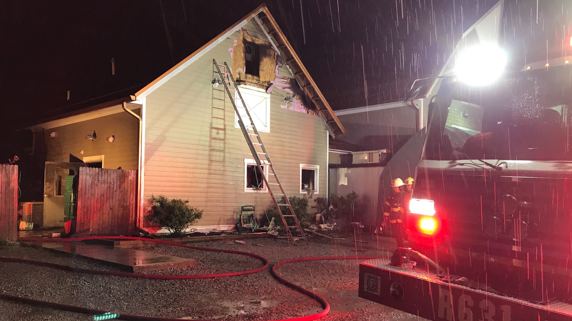 No injuries were reported and the cause of how the fires started is under investigation.