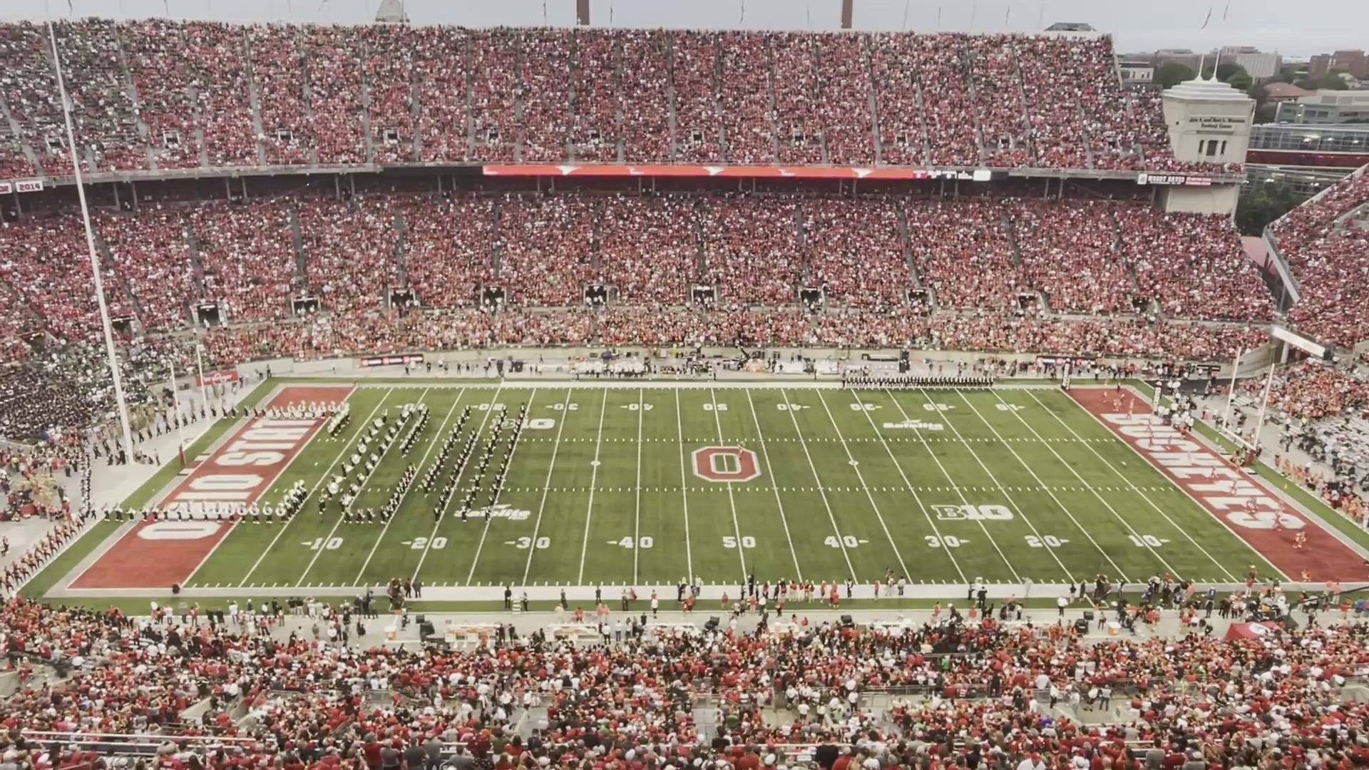 The Best Damn Band In The Land takes the field ahead of the Ohio State-Notre Dame game.