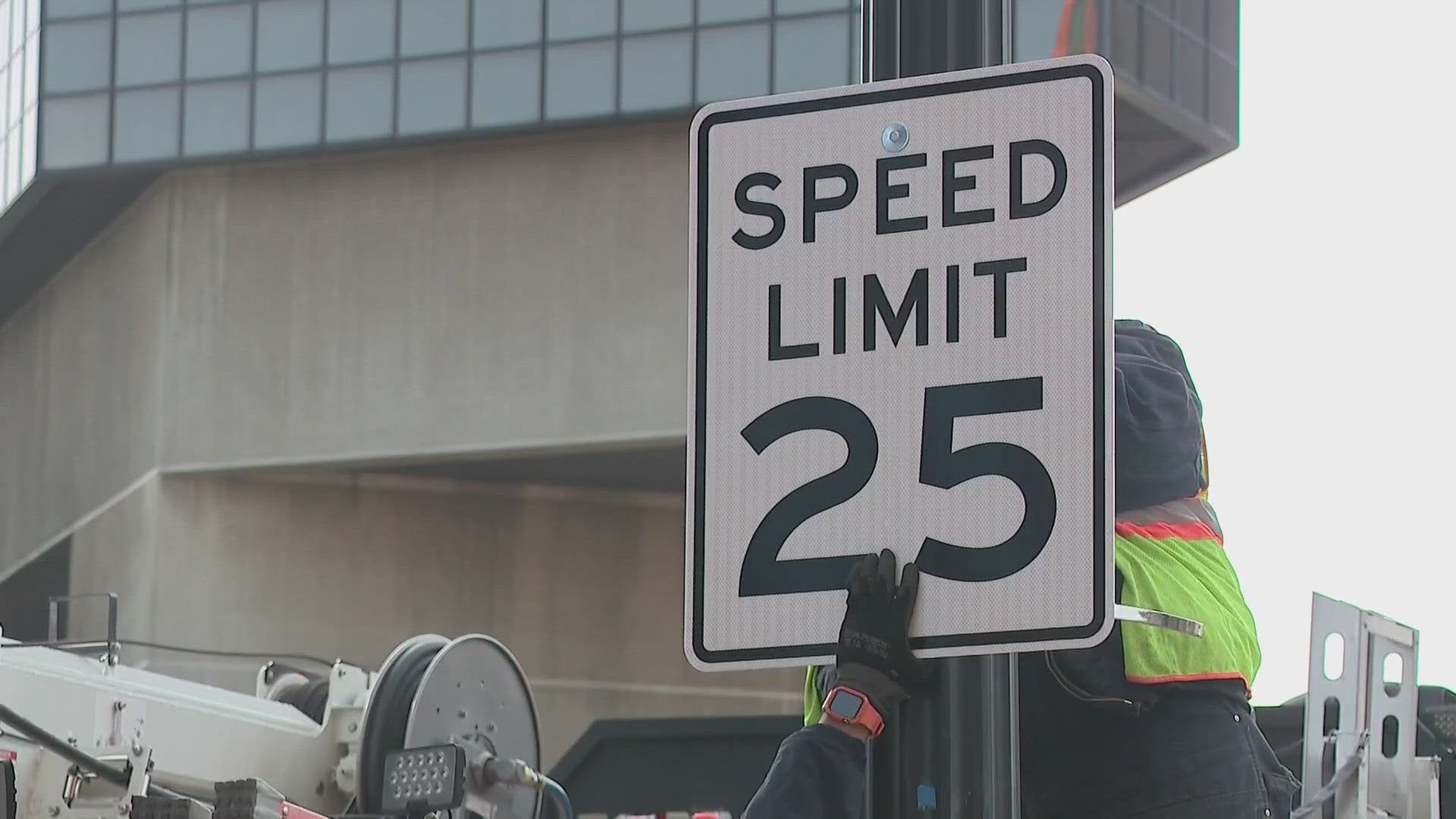 The City of Columbus decreased the downtown speed limit from 35 to 25 mph.