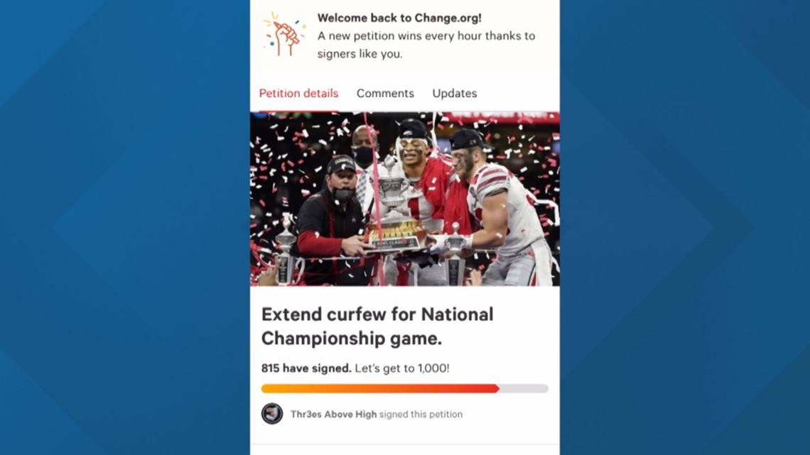 Columbus bar owner creates petition asking Gov. DeWine to extend curfew for Ohio State championship game - Vimarsana News