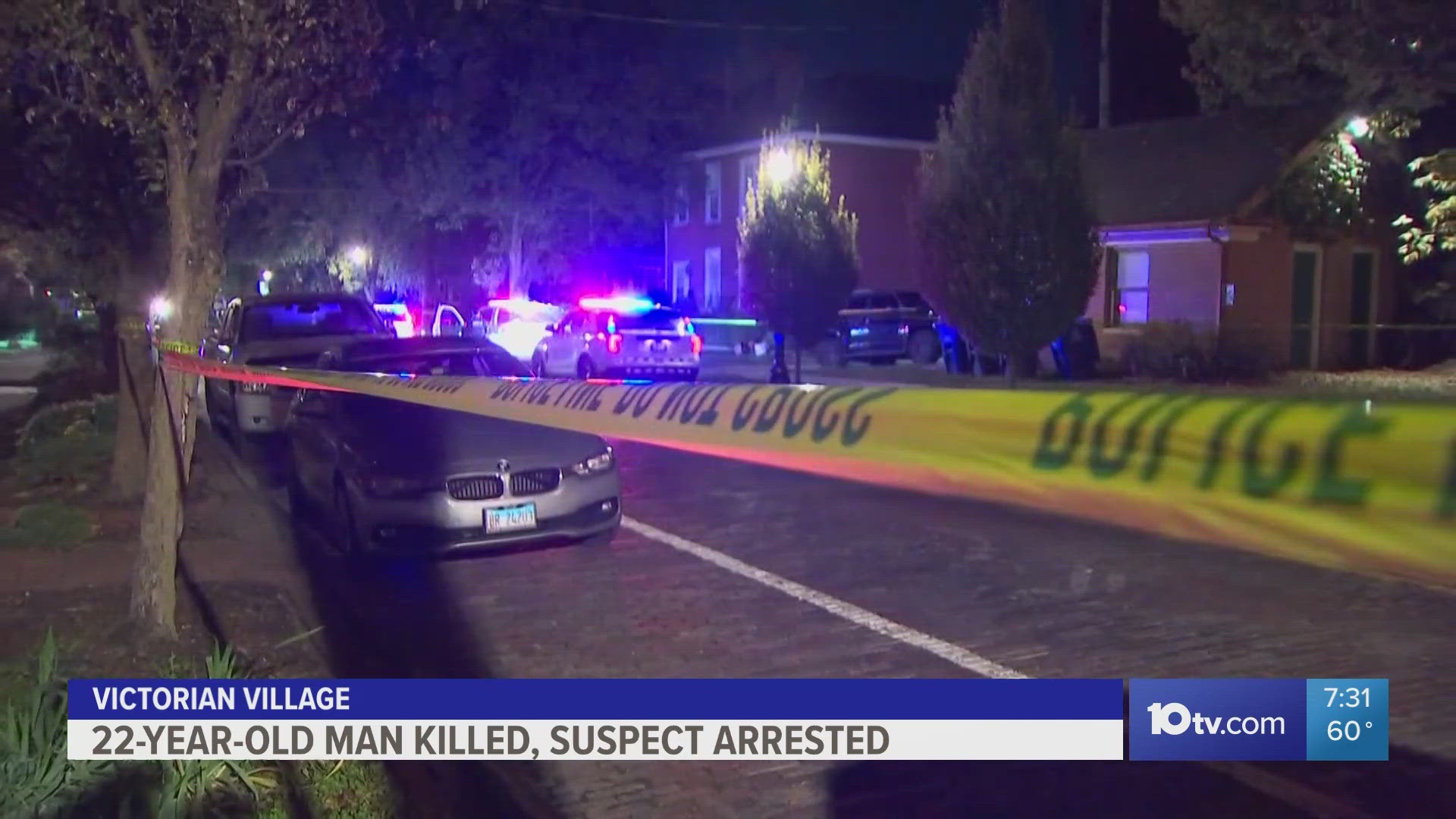 Sgt. James Fuqua told 10TV that the man, identified as Michael Robinson, was suffering from "multiple" gunshot wounds.