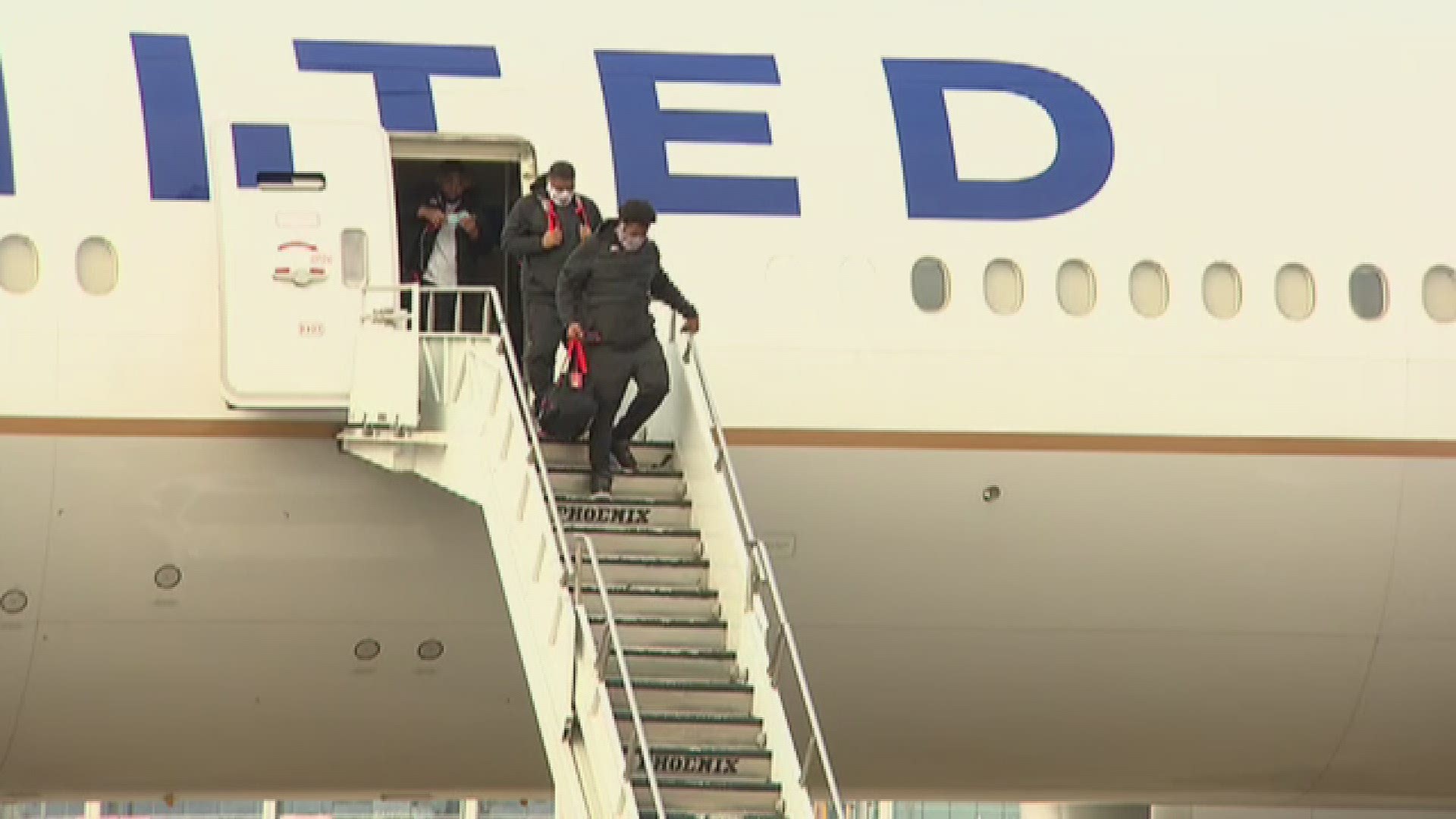 The Ohio State Buckeyes have landed in New Orleans where they will take on the Clemson Tigers in the Sugar Bowl Friday night.