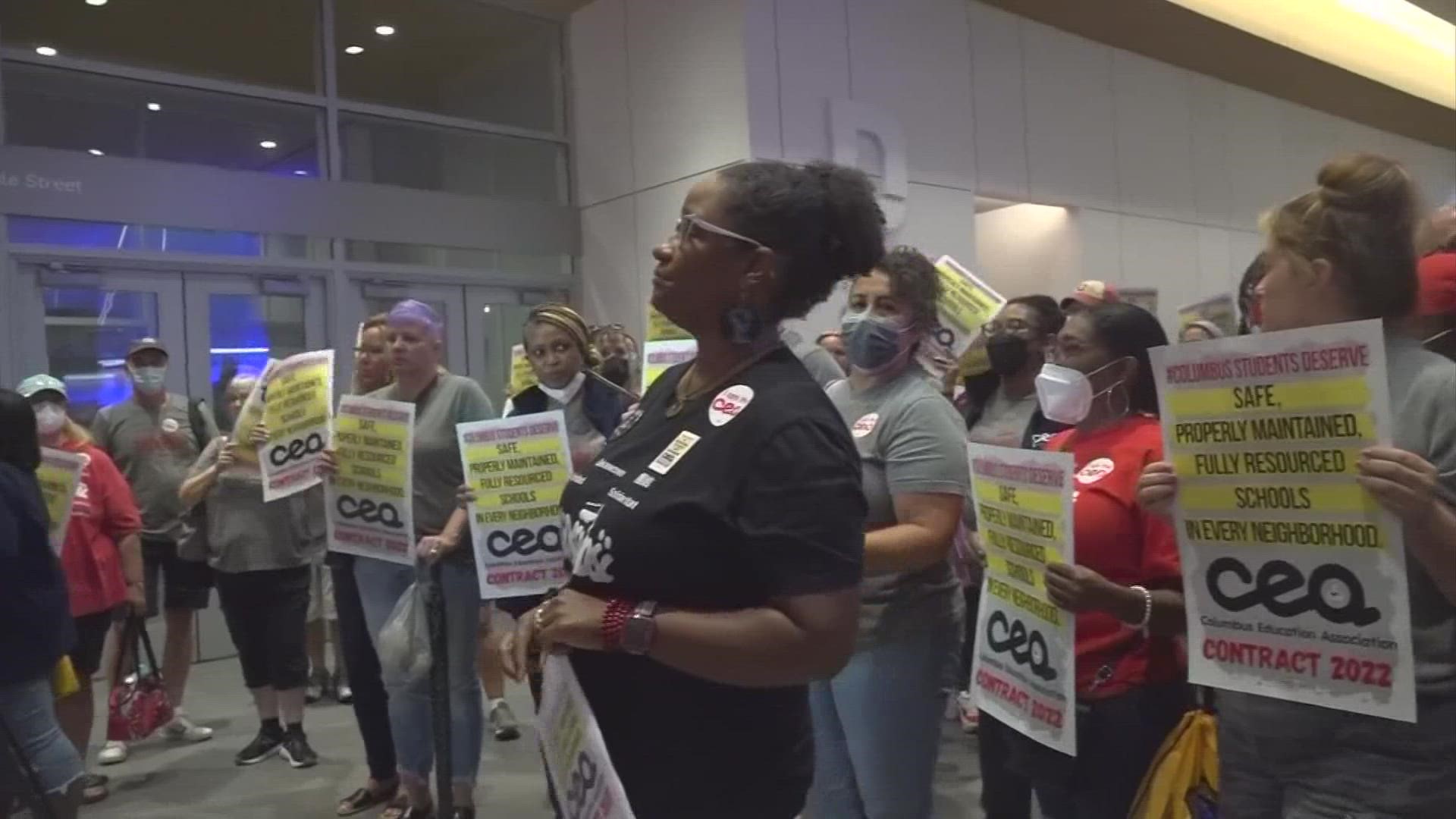 The Columbus Education Association plans to file paperwork with the State Employment Relations Board to strike no later than Thursday.