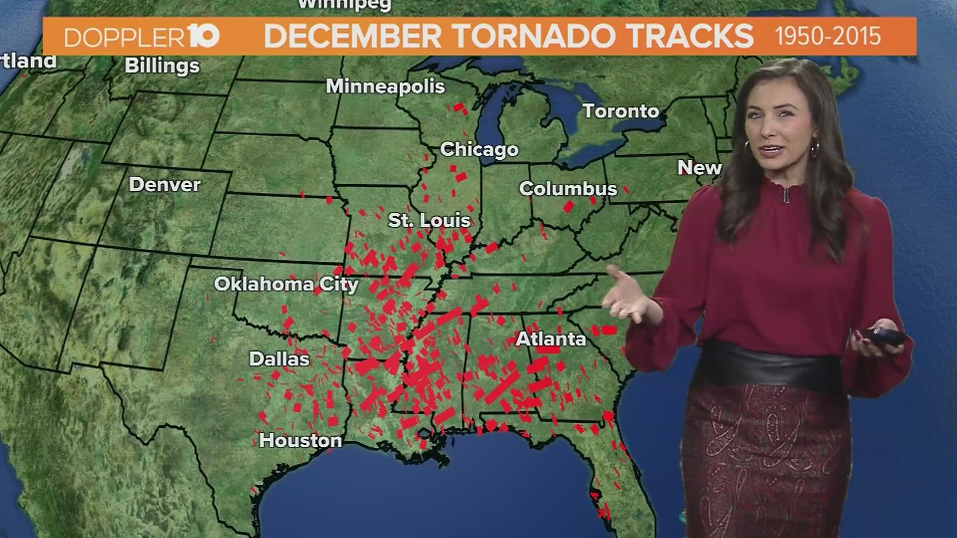 Meteorologists have noticed an increase in the frequency of tornadoes in Ohio in the winter months.