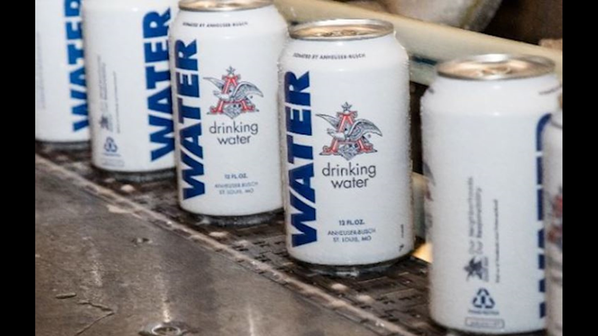 AnheuserBusch breweries once again produce emergency canned water