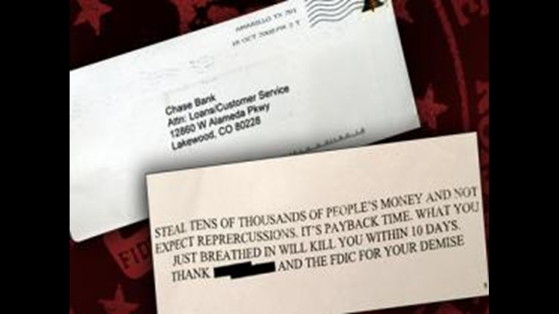 Letters To Banks Threatened 'Payback' | 10tv.com