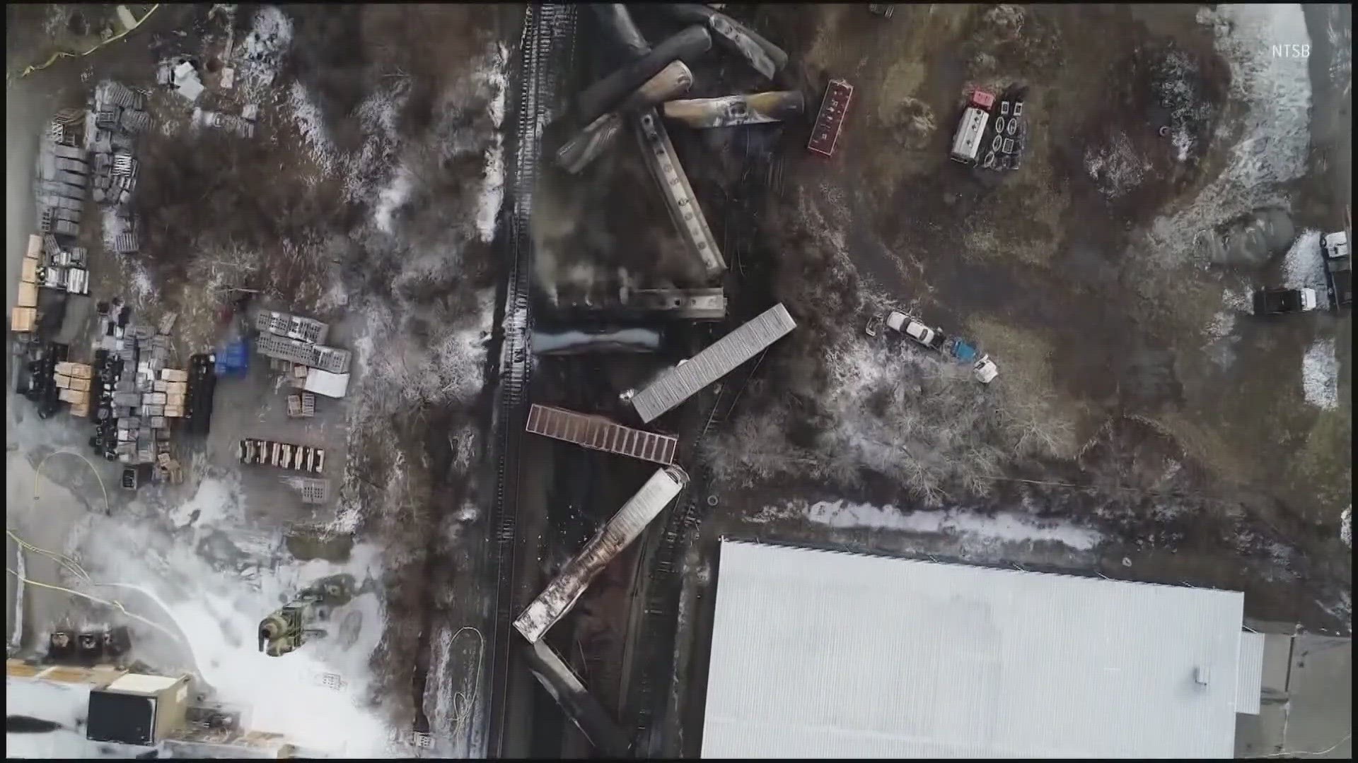 The Norfolk Southern train derailed in East Palestine on February spilling harmful chemicals like vinyl chloride.