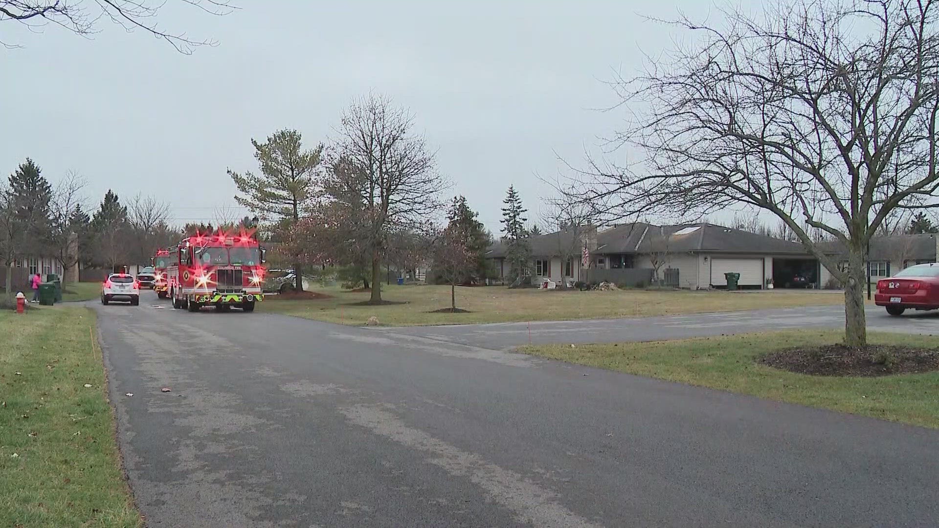 The fire happened in the 2600 block of Rolling Oaks Boulevard off Roberts Road around 2:30 p.m.