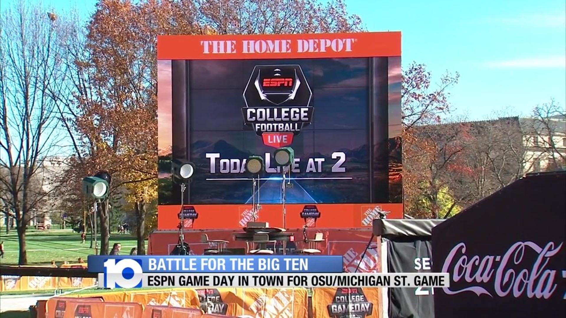 The Bear is awakened for College GameDay - ESPN Front Row