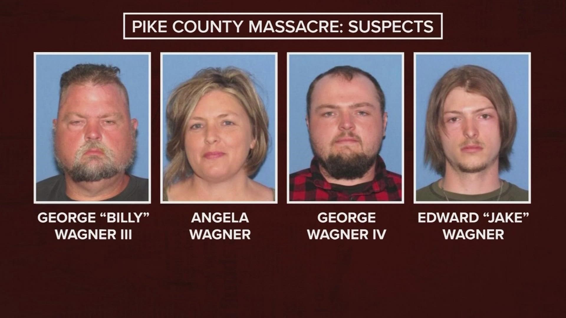 Defendant George Wagner IV was charged in Pike County Court in the 2016 slayings of the Rhoden family near Piketon.