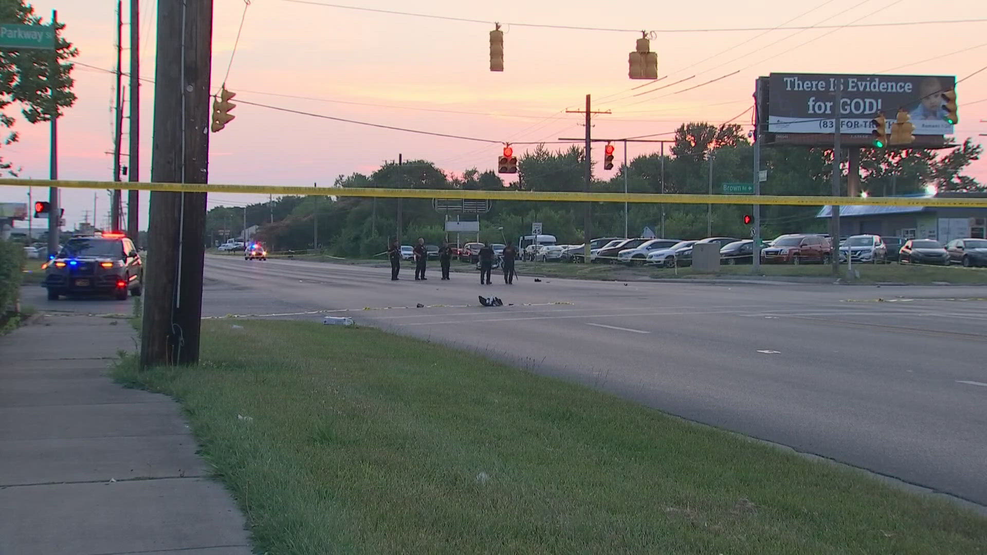 According to the Franklin County Sheriff's Office, a crash involving a motorcycle and a Honda Civic happened at the intersection of Frank and Brown roads on Monday.