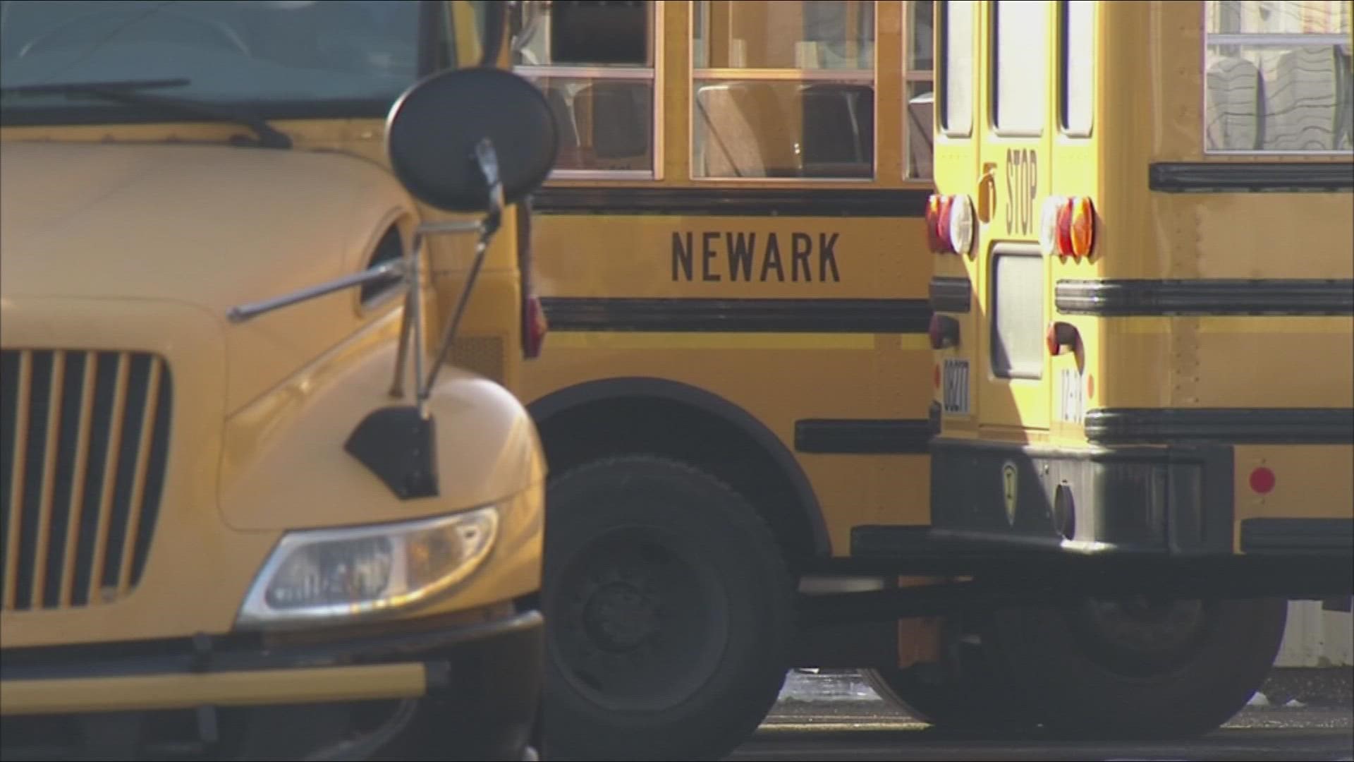 The district said the child was asleep on the bus for about four minutes between the time the driver stepped off the bus and the mother boarded to pick up the child.