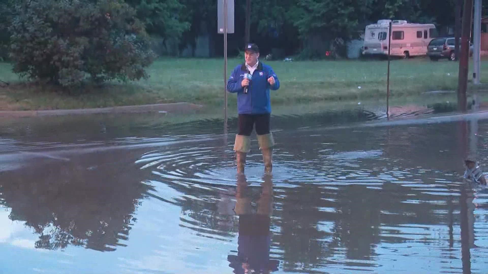 Flash Flood Warnings are in effect in parts of Franklin, Madison, Union, Fairfield, Champaign & Clark Counties through mid-morning.