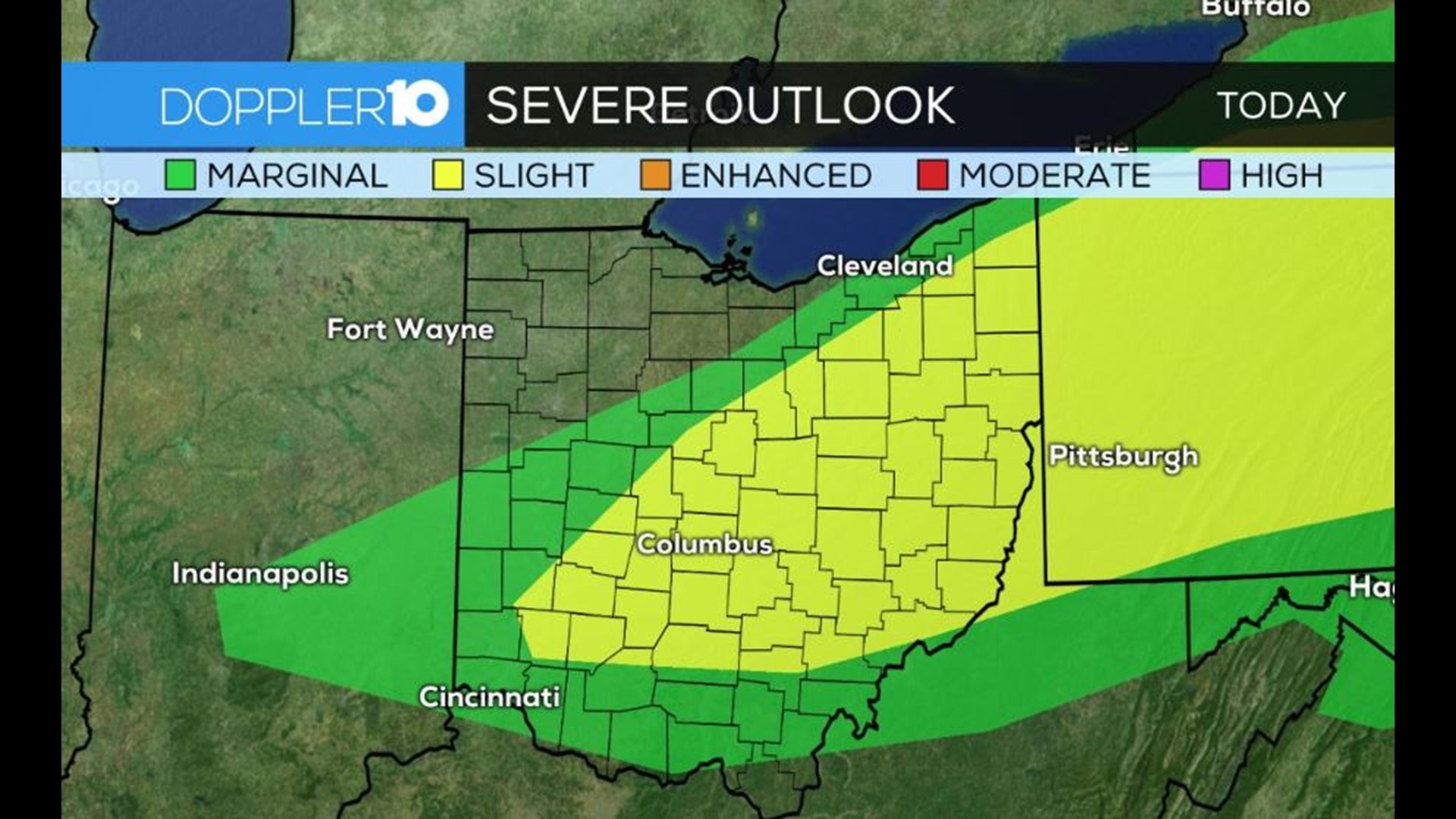 Tracking Severe Weather: Small risk for a few stronger storms Tuesday ...