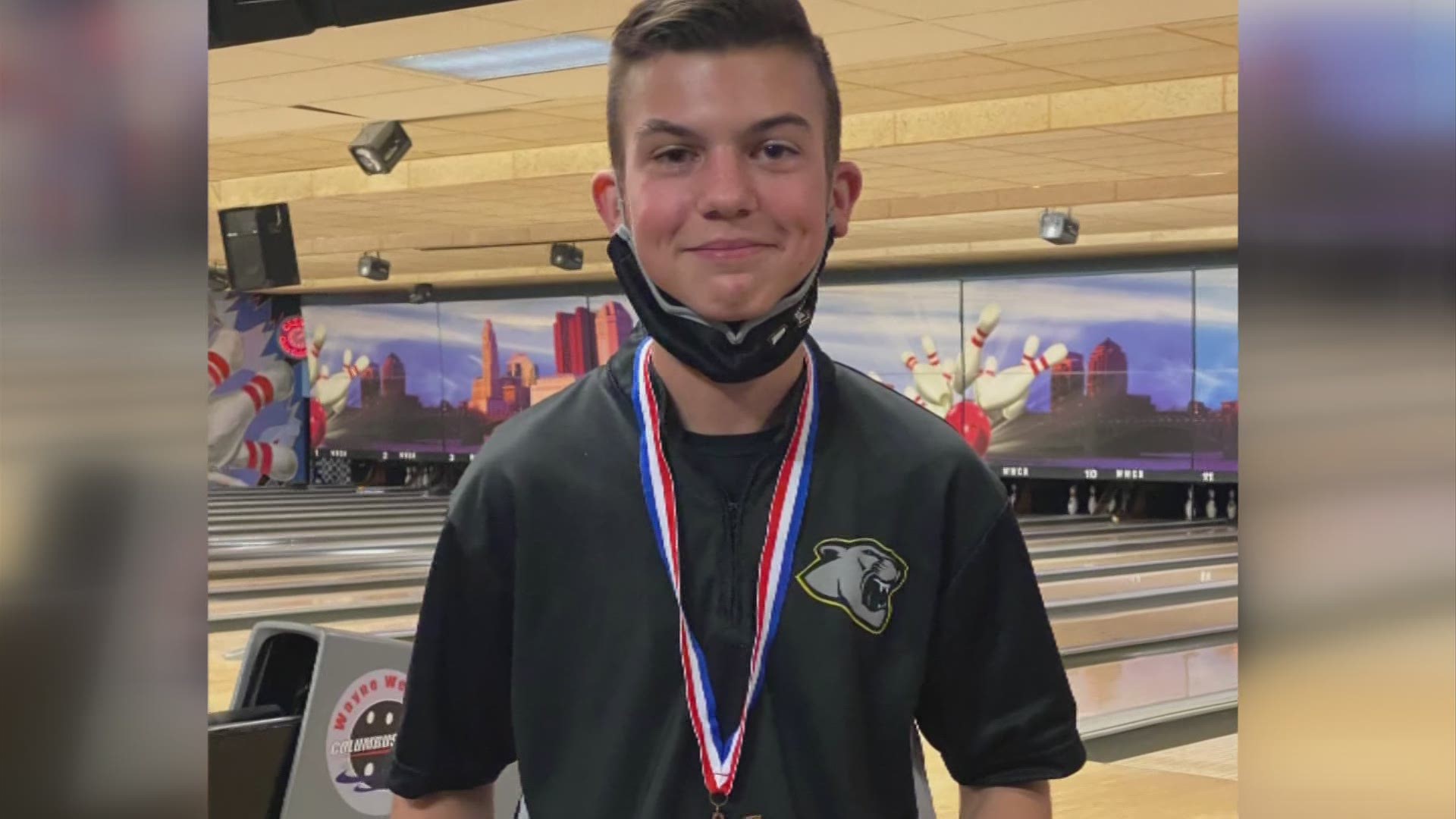 Collins is a bowler for Miami Trace High School and is also a member of the marching band.