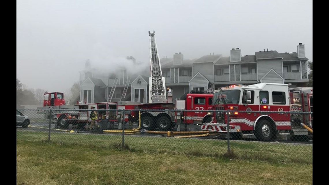 Crews respond to fire at northwest Columbus apartment complex