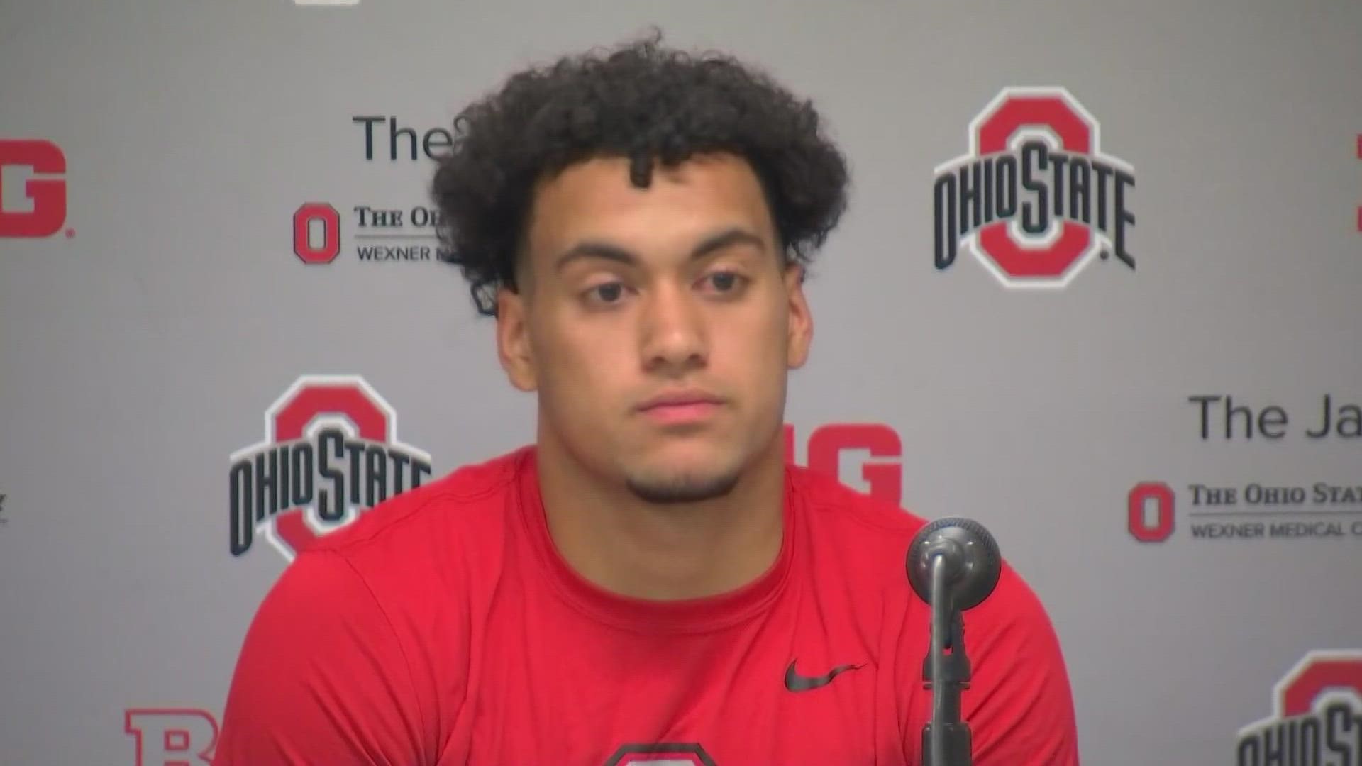 Ransom finished with three tackles and forced fumbled in Ohio State's win over Minnesota.