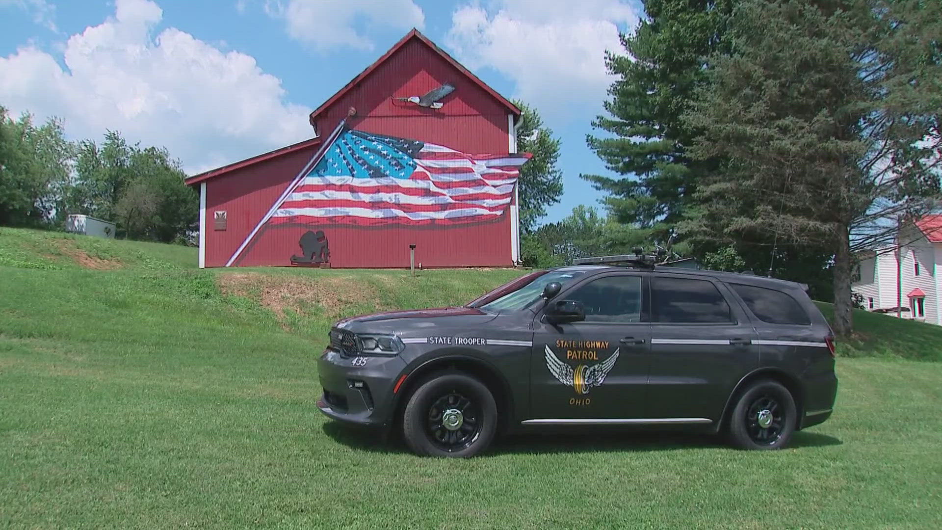 Sgt. Brice Nihiser with the Ohio State Highway Patrol said the barn’s symbolism made it a perfect backdrop for the competition.