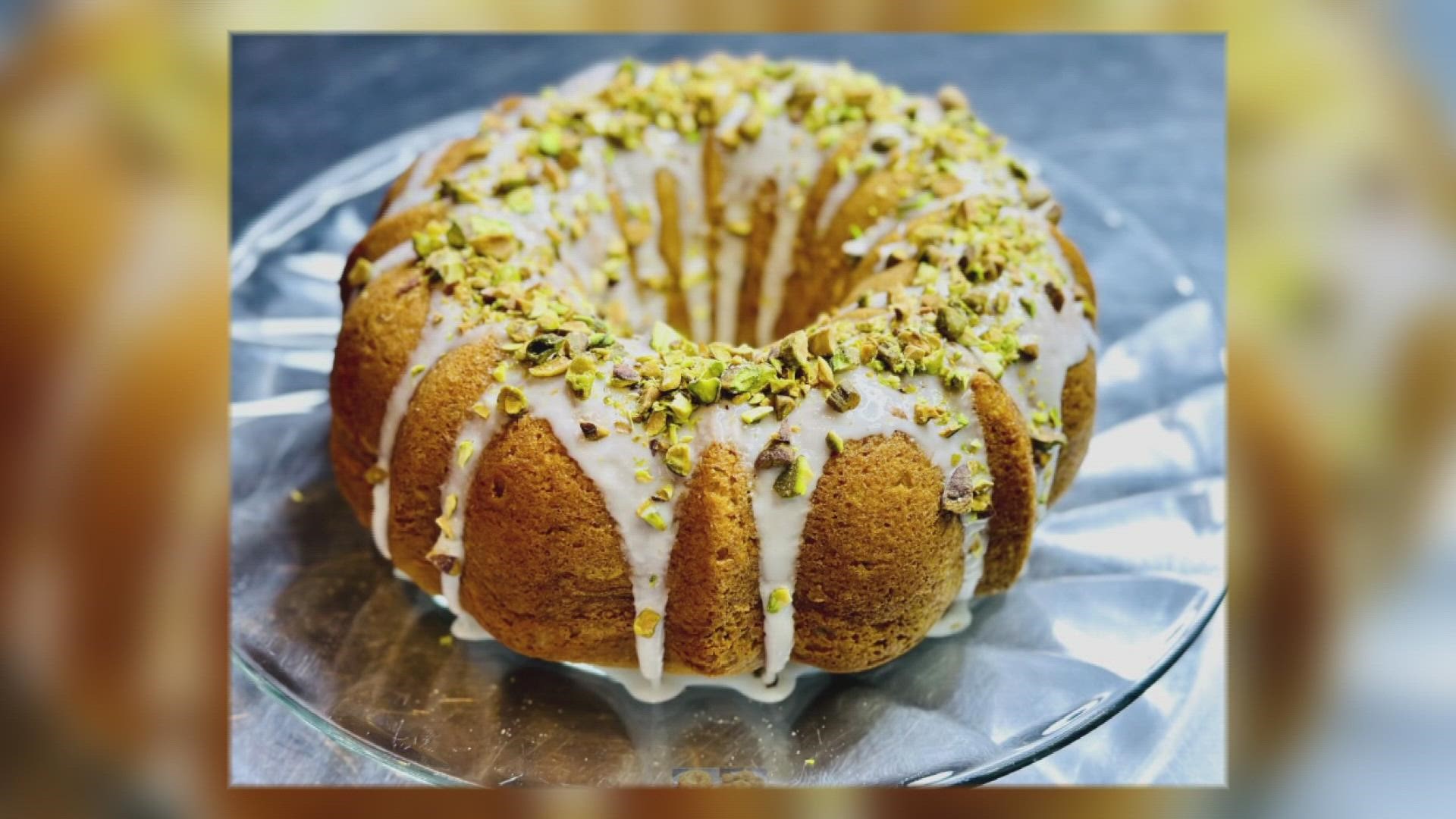 It's National Pistachio Day! 10TV's Brittany Bailey combined two of her favorites, pistachios and a bundt pan, to make this delicious cake!