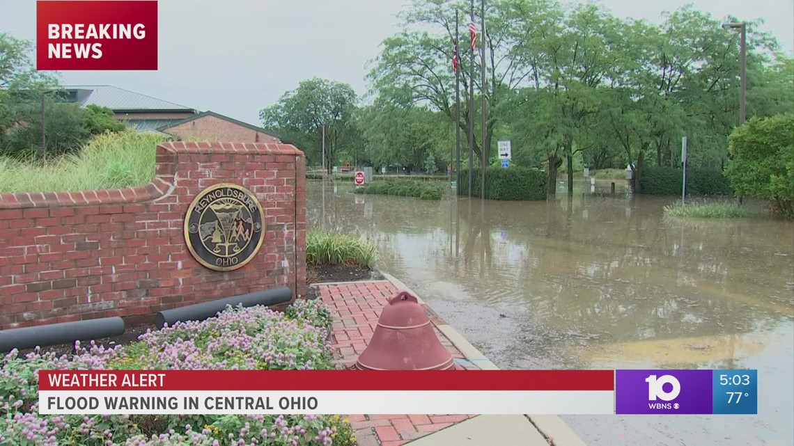 Heavy rain leads to flooding of Reynoldsburg streets | 10tv.com