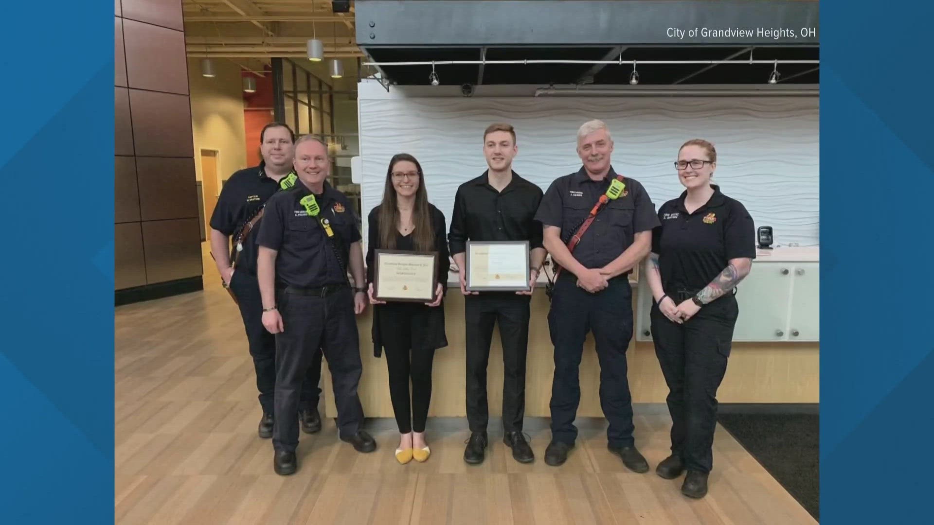 Before emergency crews arrived at the gym on Goodale Boulevard, the employees had begun chest compressions and used an AED device that was nearby.