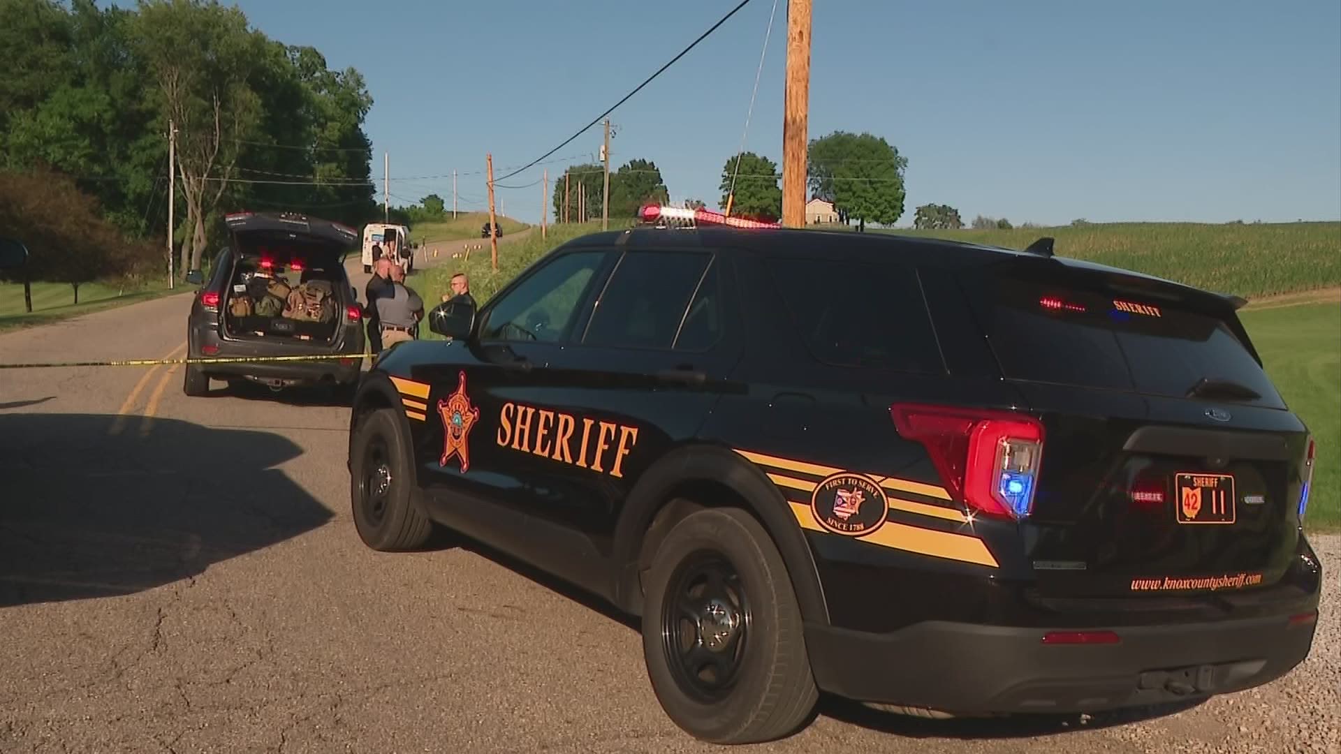 The incident began when a Fredericktown police officer pulled a person over on Fredericktown Amity Road.