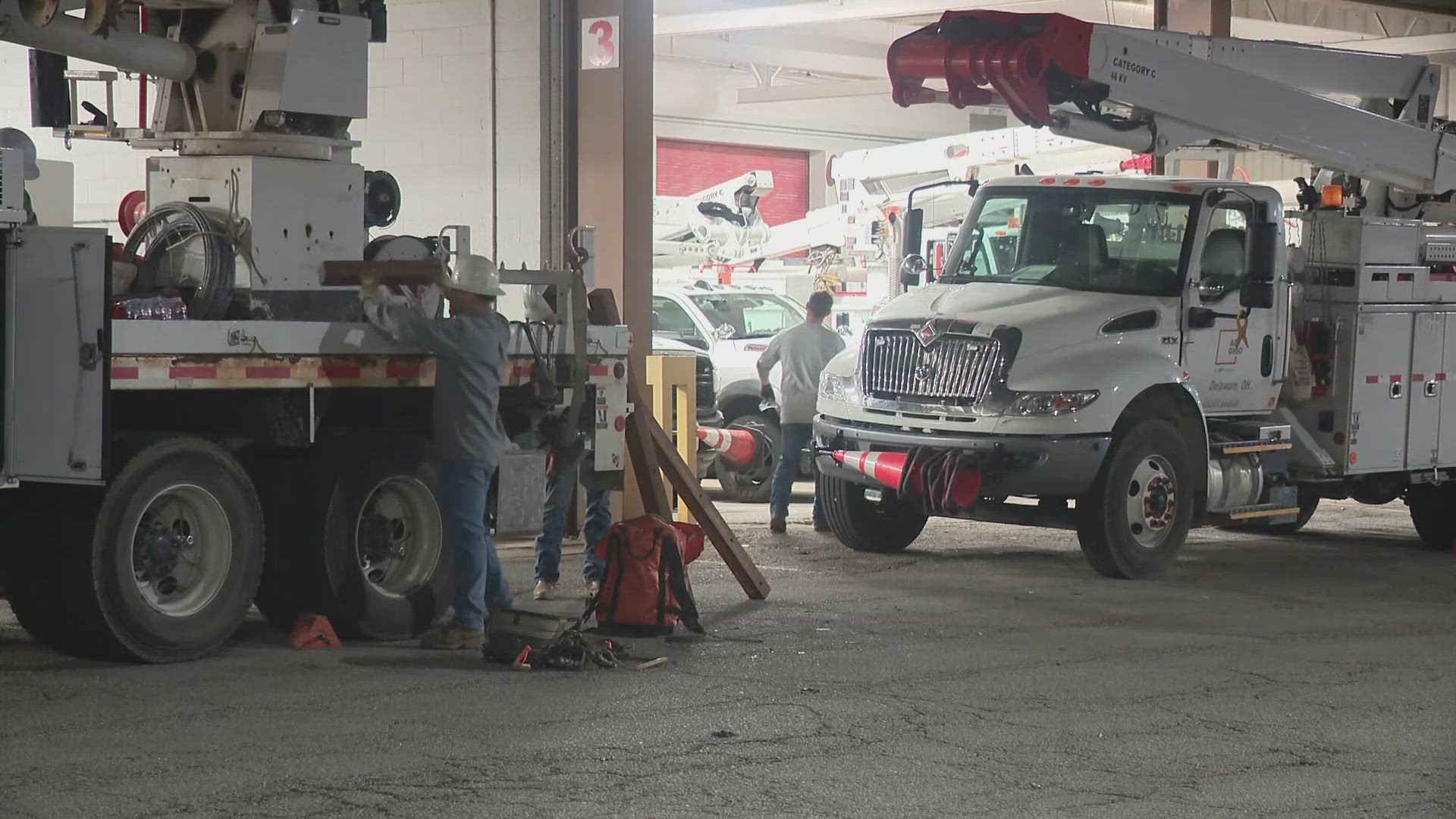 AEP Ohio sent 10% of its workforce to provide support to the panhandle this week. Once it passes, the crews will head to areas where they are needed.