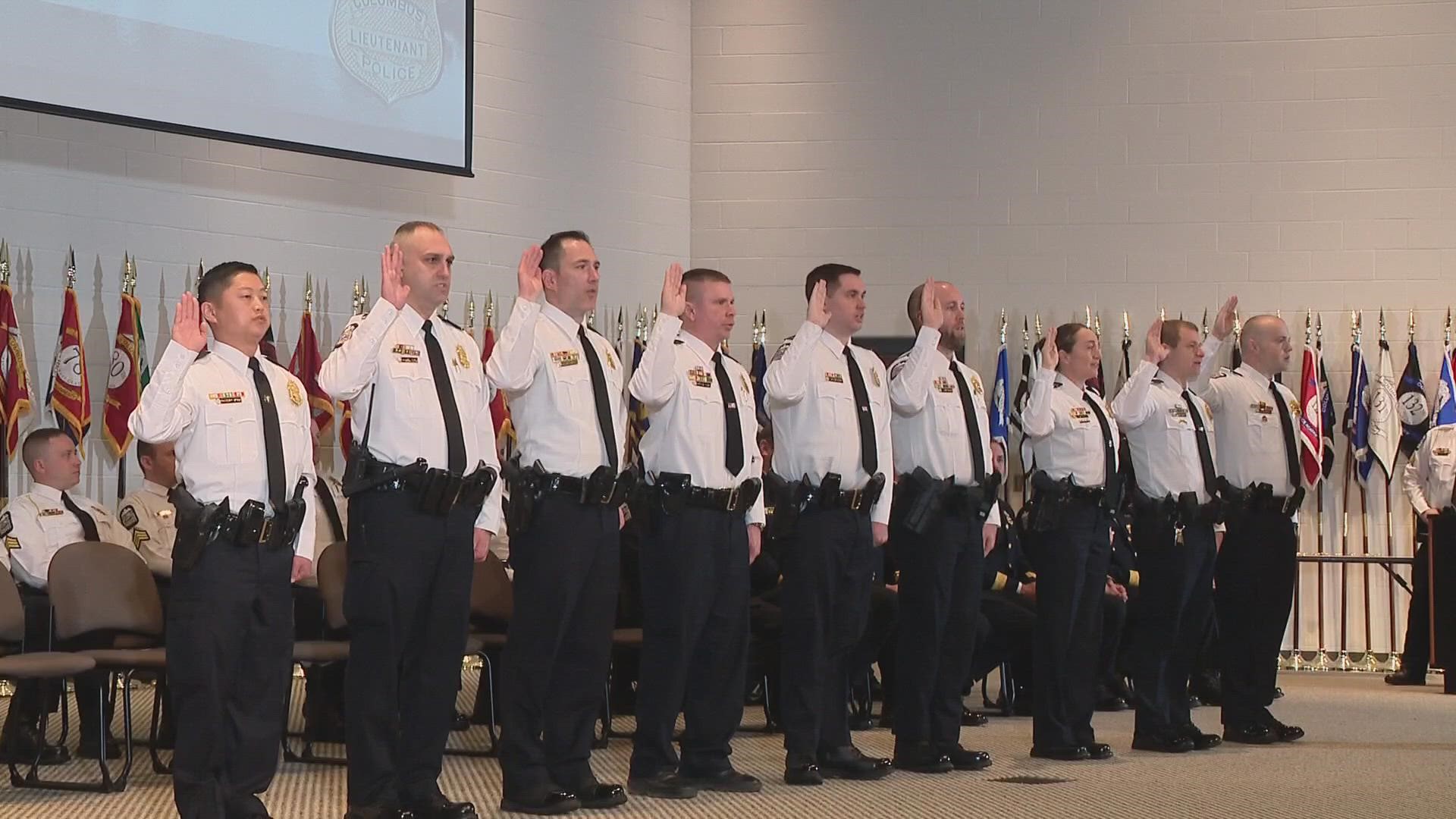 “The folks who got promoted today are going to be influencing the division for a generation. It's really exciting to see,” said newly sworn-in Deputy Chief Tim Myers
