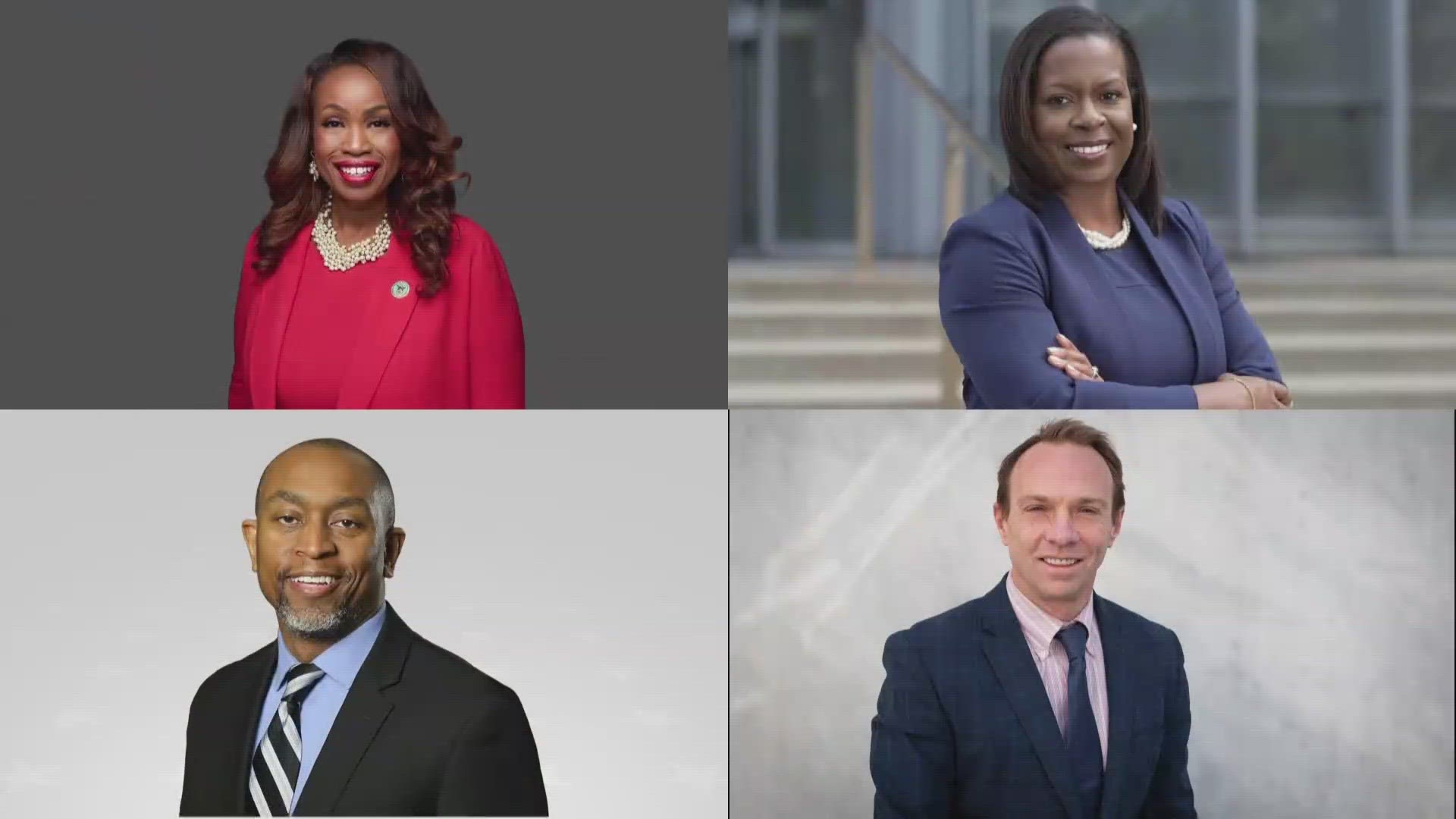 The Democratic candidates are Shayla Favor, Natalia Harris and Anthony Pierson. John Rutan is the lone Republican running.