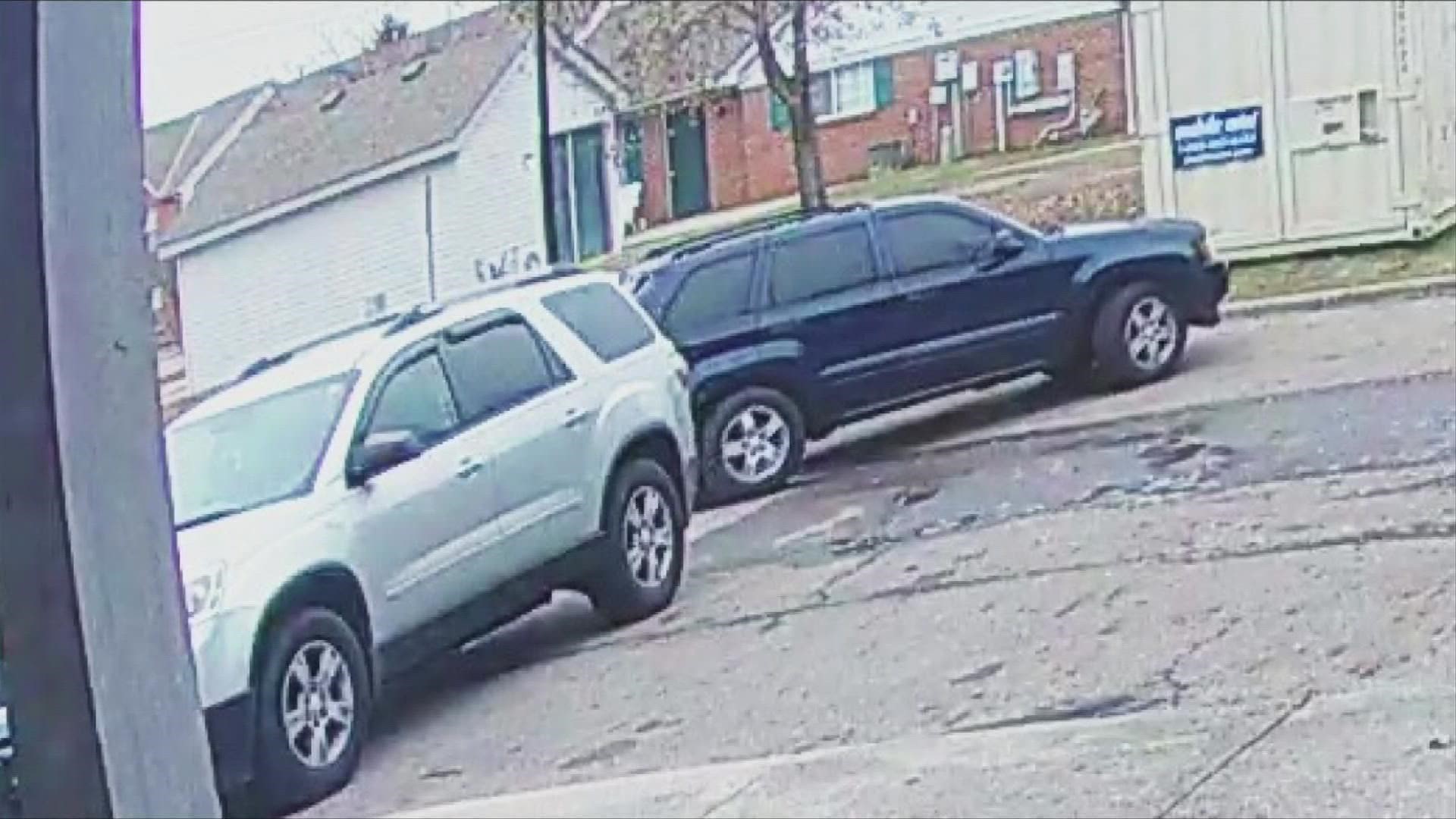 Police said hours of surveillance footage shows the two vehicles conducted surveillance on the victim’s residence throughout the day of the shooting.