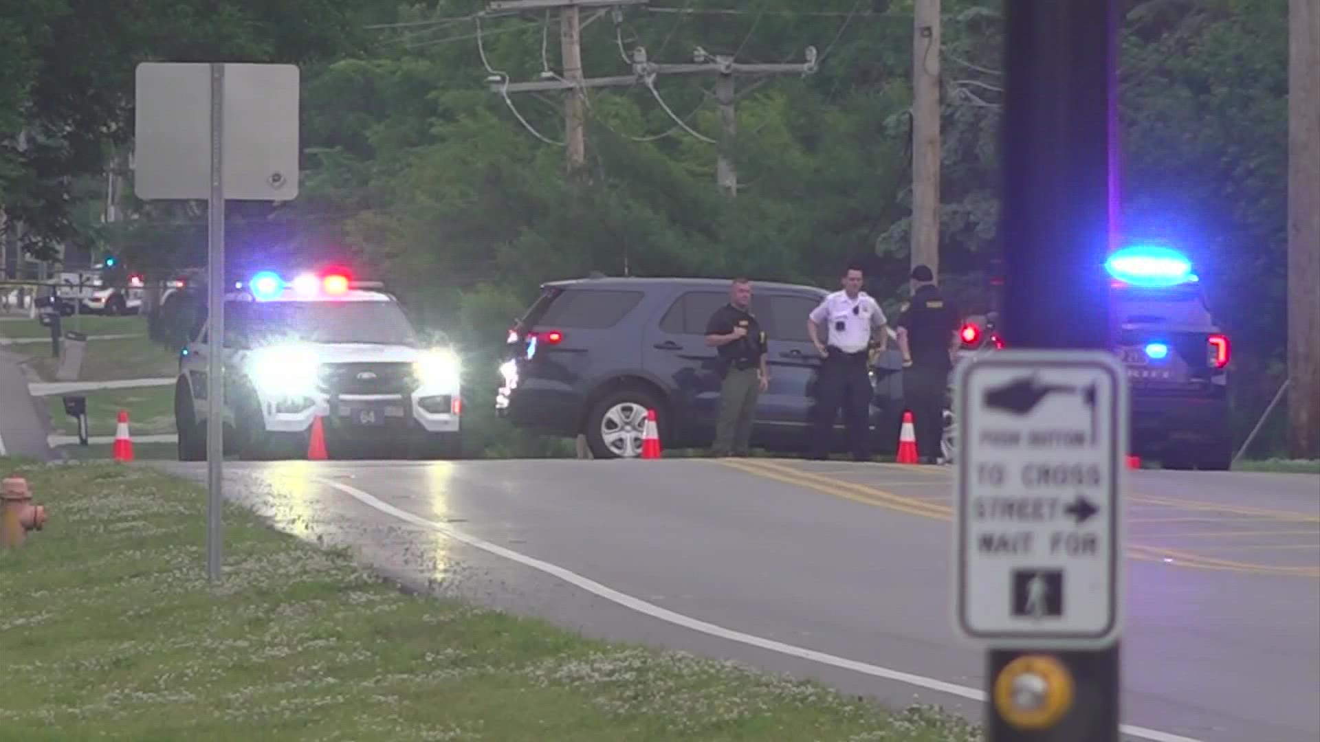 Officers responded to the intersection of Central College Road and High Rock Drive around 6:30 p.m. for reports of a crash involving a motorcycle and a car.