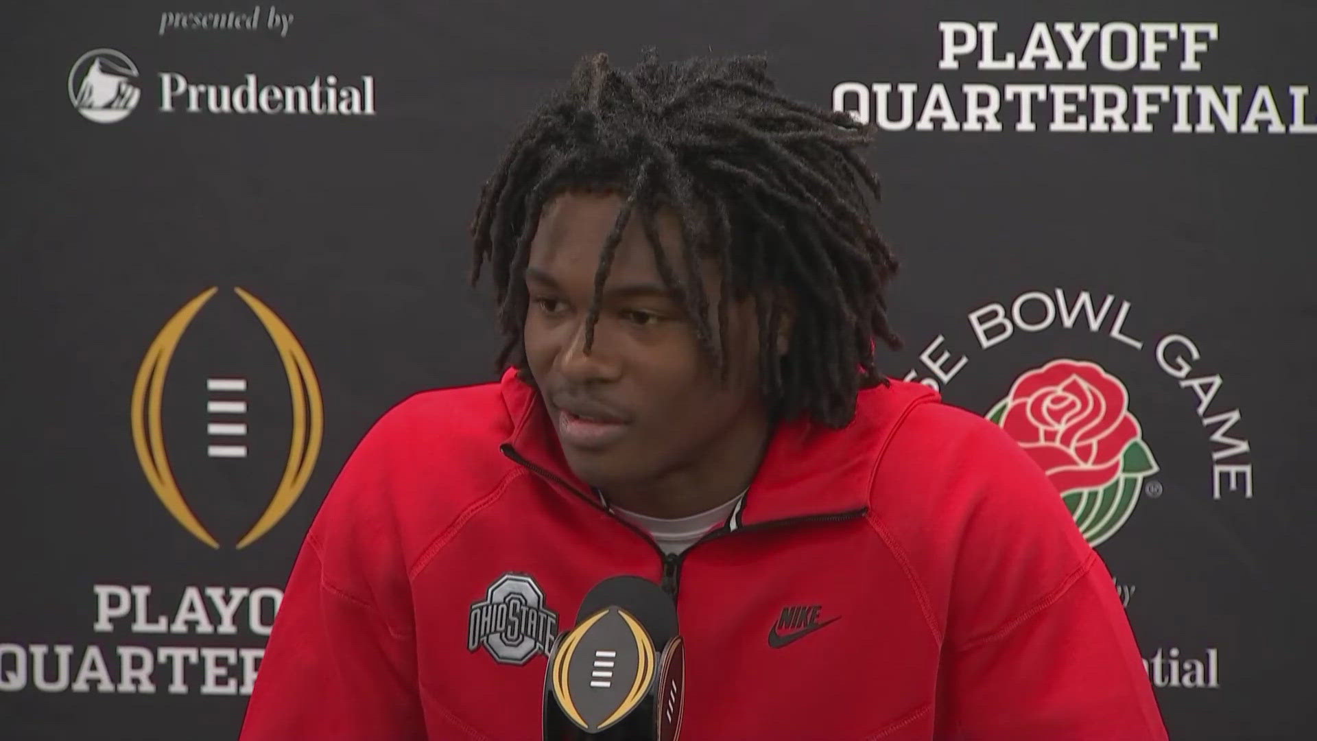 Ohio State WR Jeremiah Smith talks about performance this season, challenge of beating Oregon