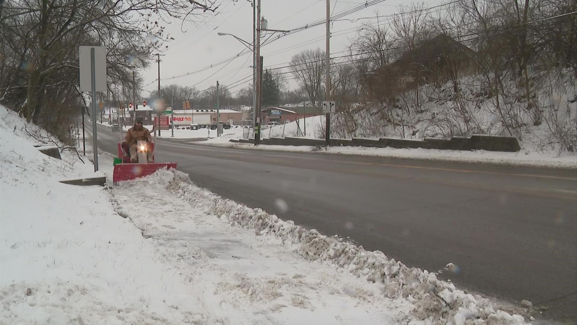 The City of Columbus said the winter storm impacted parts of the city differently.