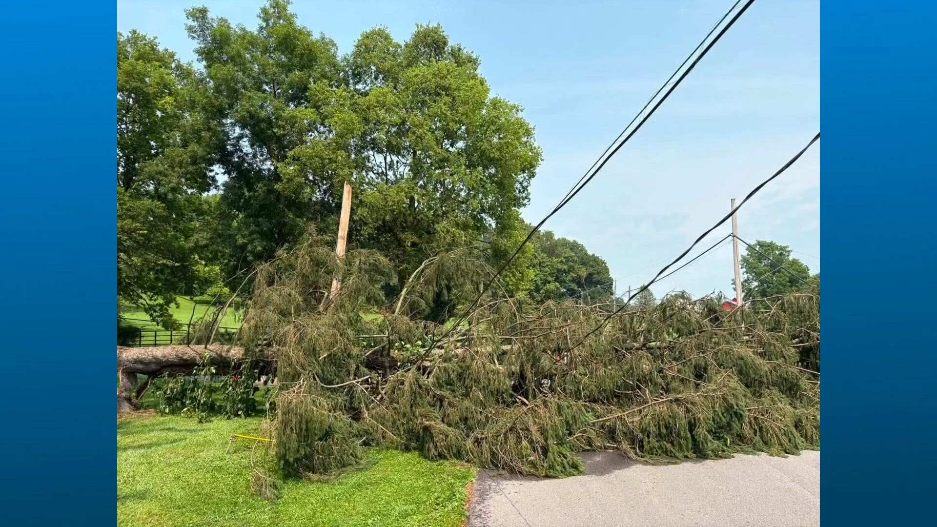 Storms continue to batter central Ohio Tuesday, leaving over 30,000 AEP Ohio customers without power; Franklin County hardest hit with 7,389 outages